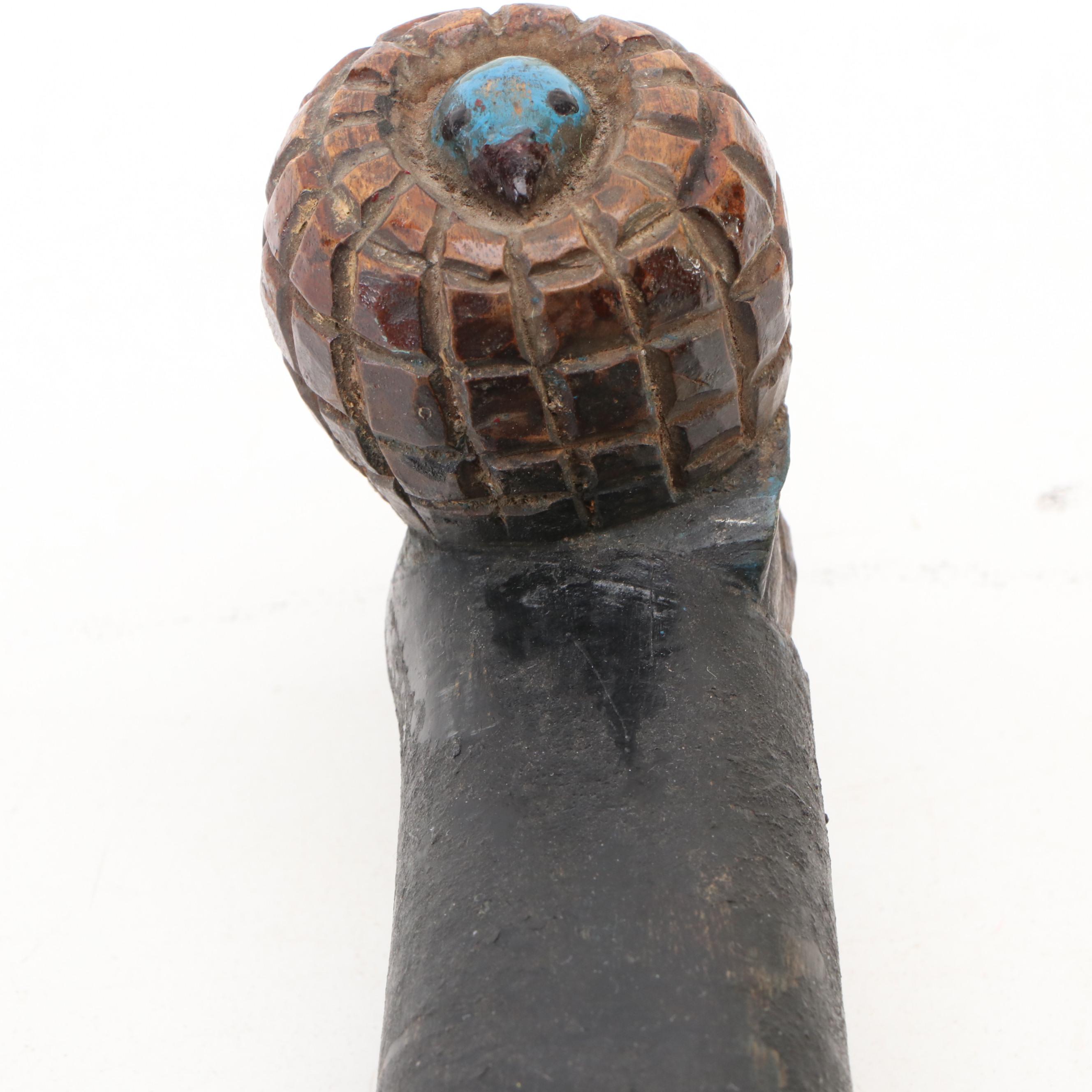 West African Ivory Coast Yohure Io Funereal Male Spirit Mask