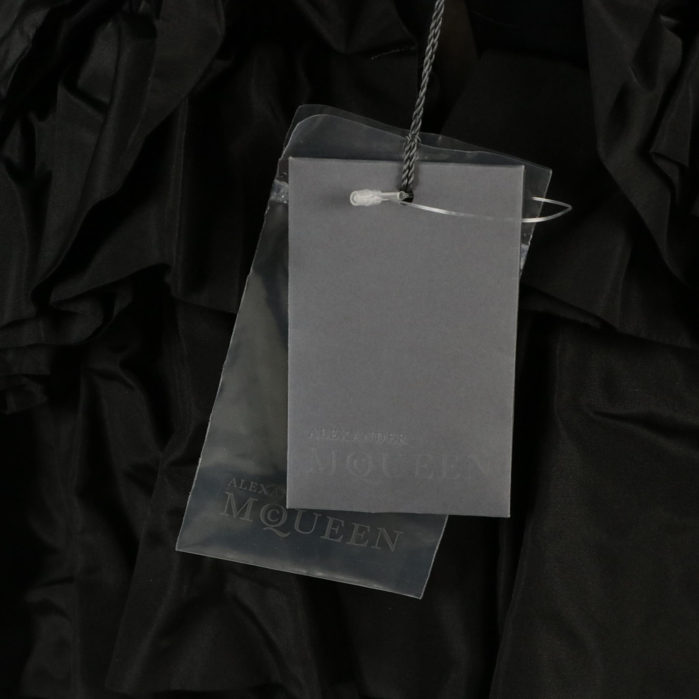 Alexander Mcqueen Asymmetrical Ruffled Hem Blazer Jacket, With Tags