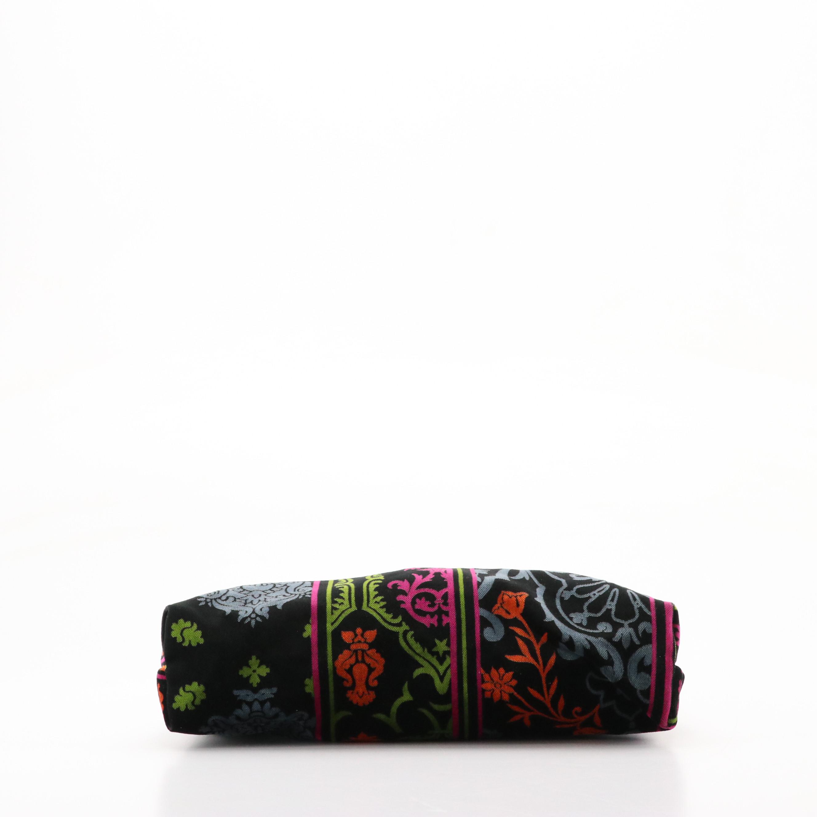 Longchamp Pliage Velvet and Leather Web Strap Crossbody