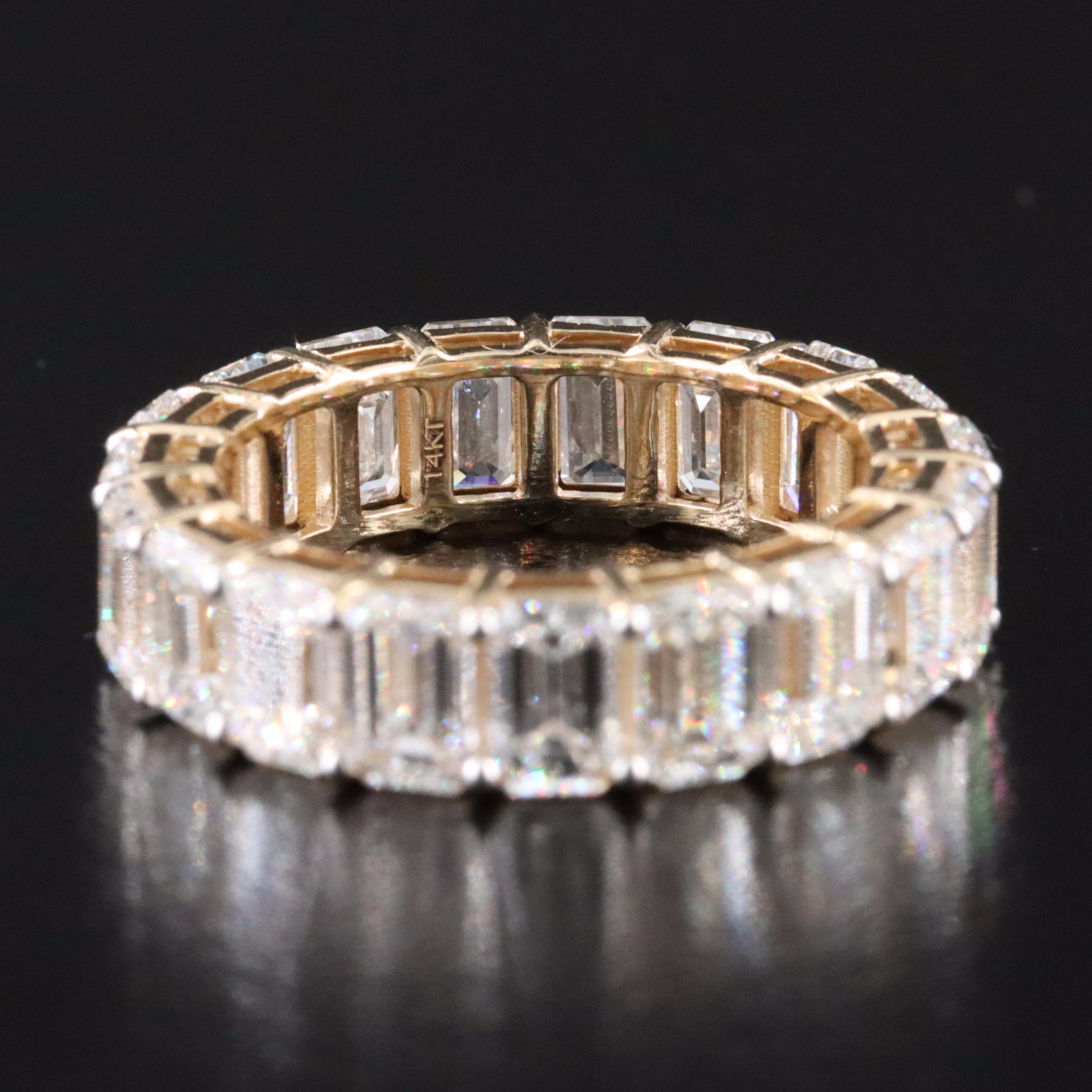14K 7.54 CTW Lab Grown Diamond Eternity Band