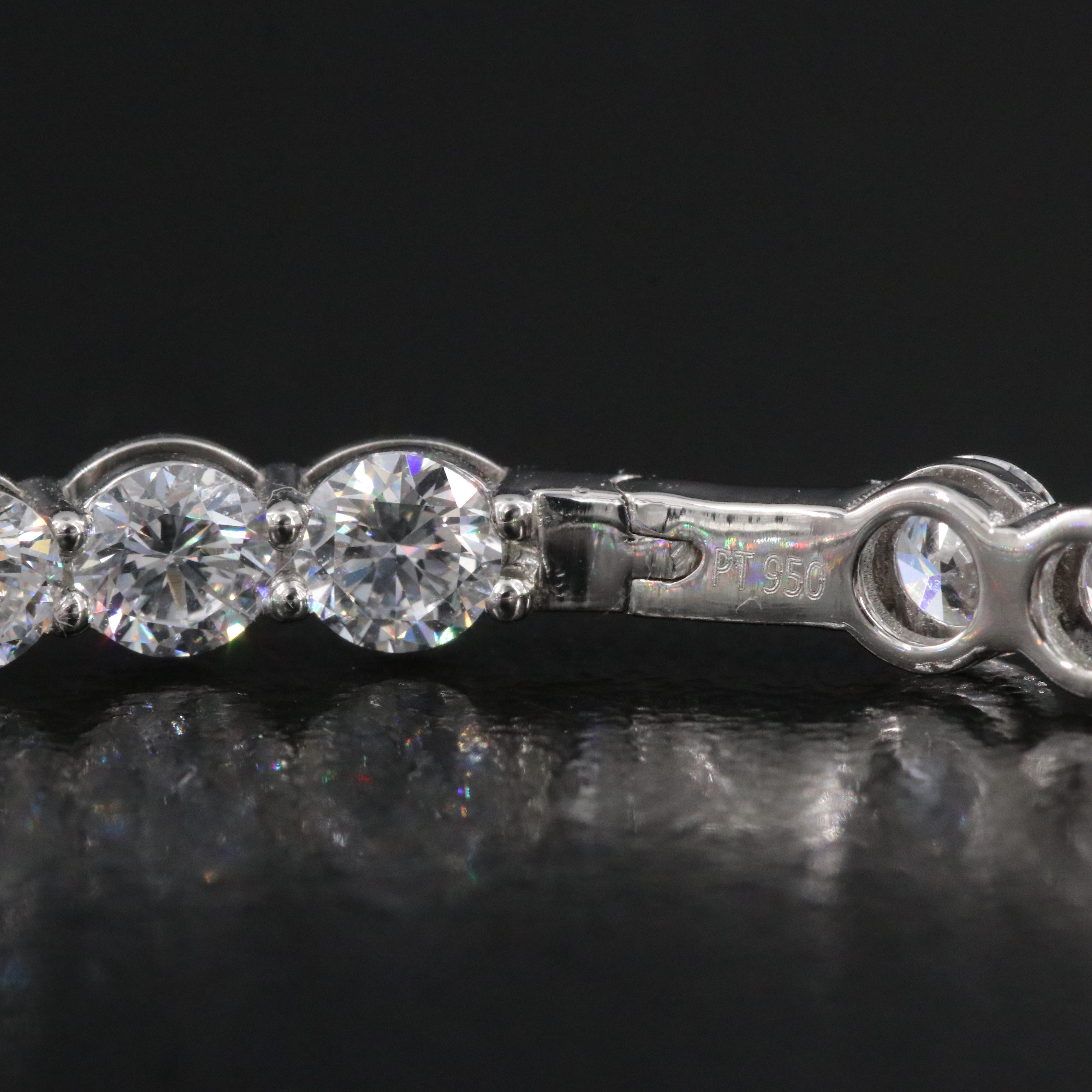 Platinum 9.60 CTW Lab Grown Diamond Inside Out Hoop Earrings