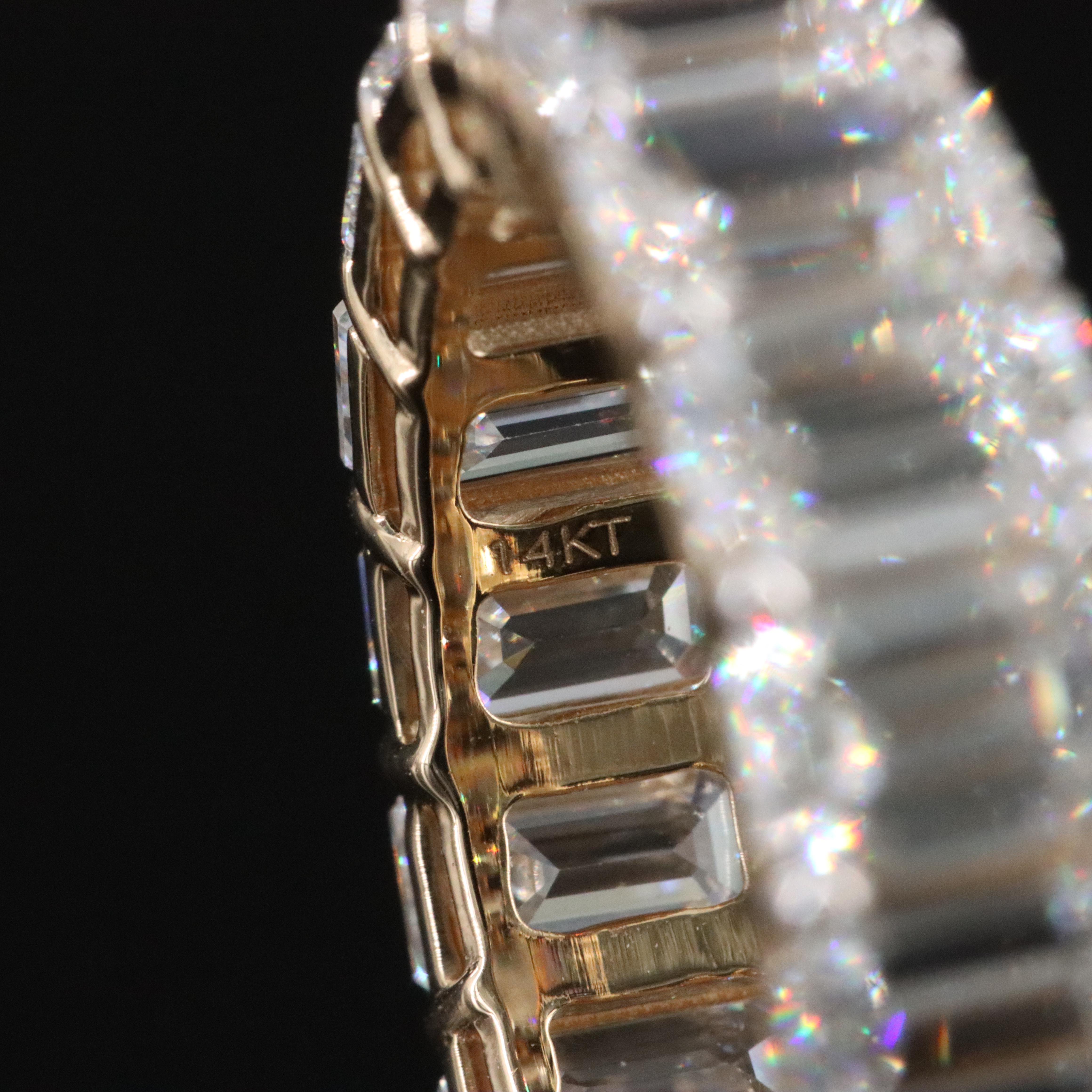 14K 9.25 CTW Lab Grown Diamond Eternity Band