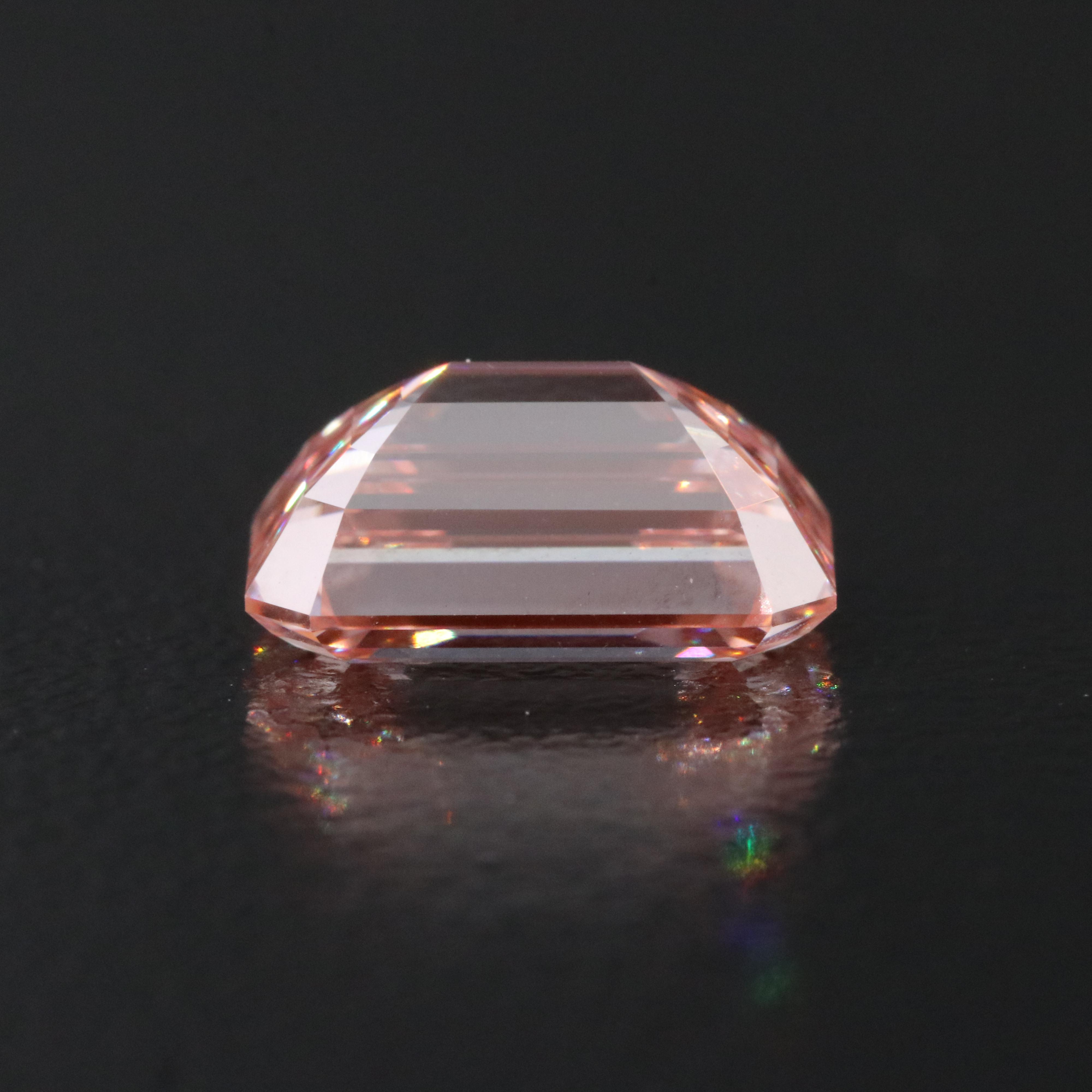 Loose 3.08 CT Lab Grown Fancy Pink Diamond with IGI Reports