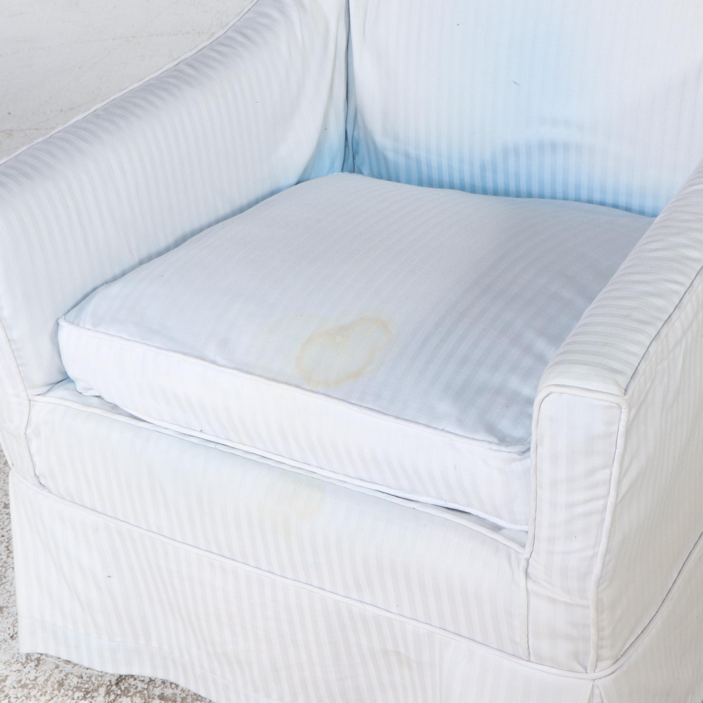 Slipper Chair with Cover, Mid-20th Century