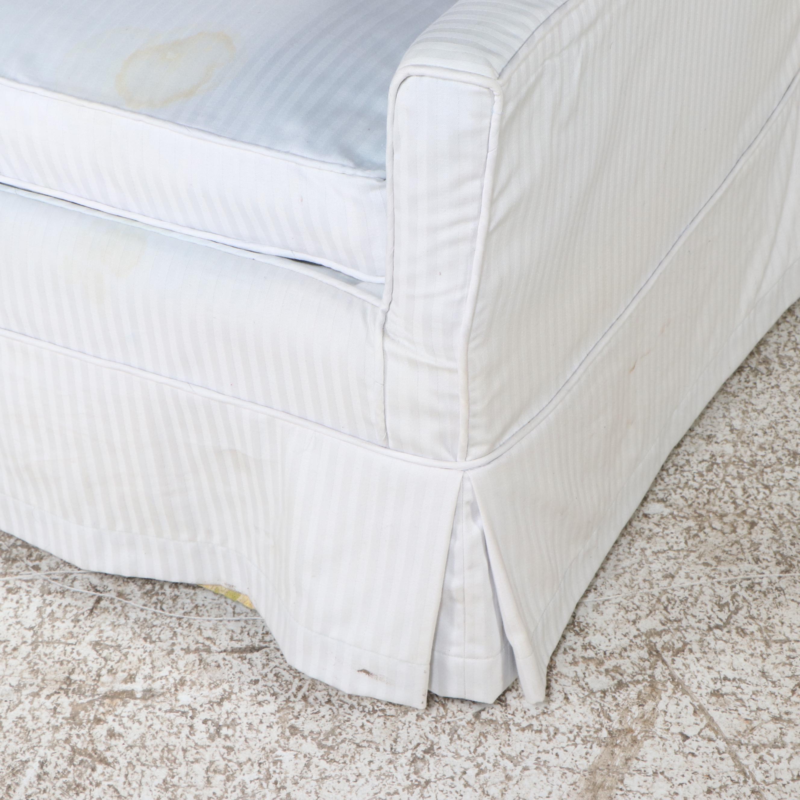 Slipper Chair with Cover, Mid-20th Century