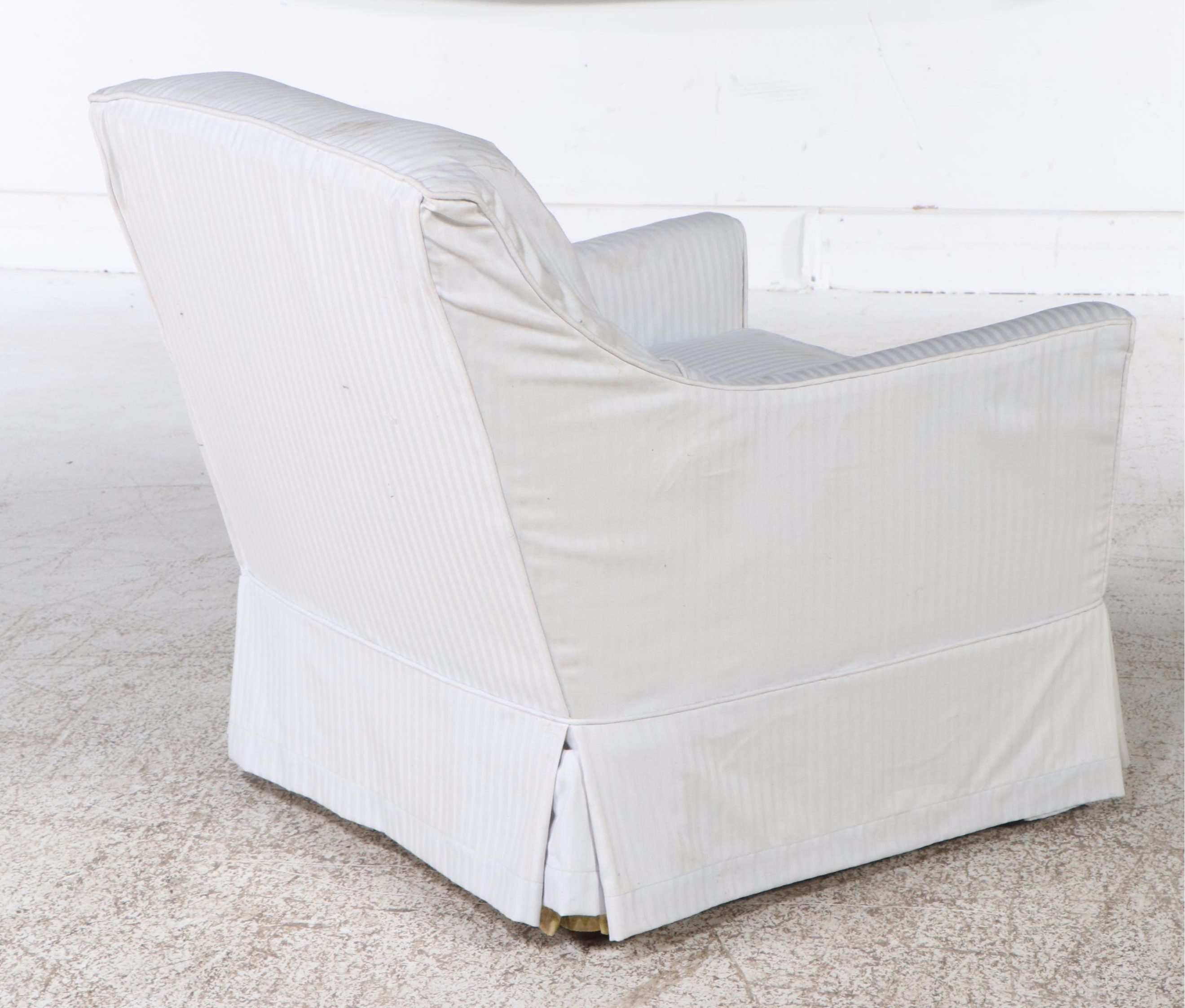 Slipper Chair with Cover, Mid-20th Century