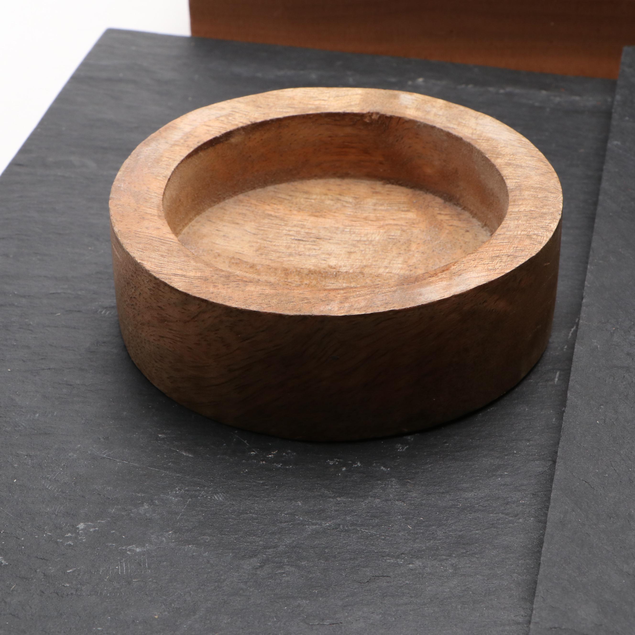 Indulge Ceramic Hors d'Oeuvres Plates with Copper Mule Mugs and Accessories