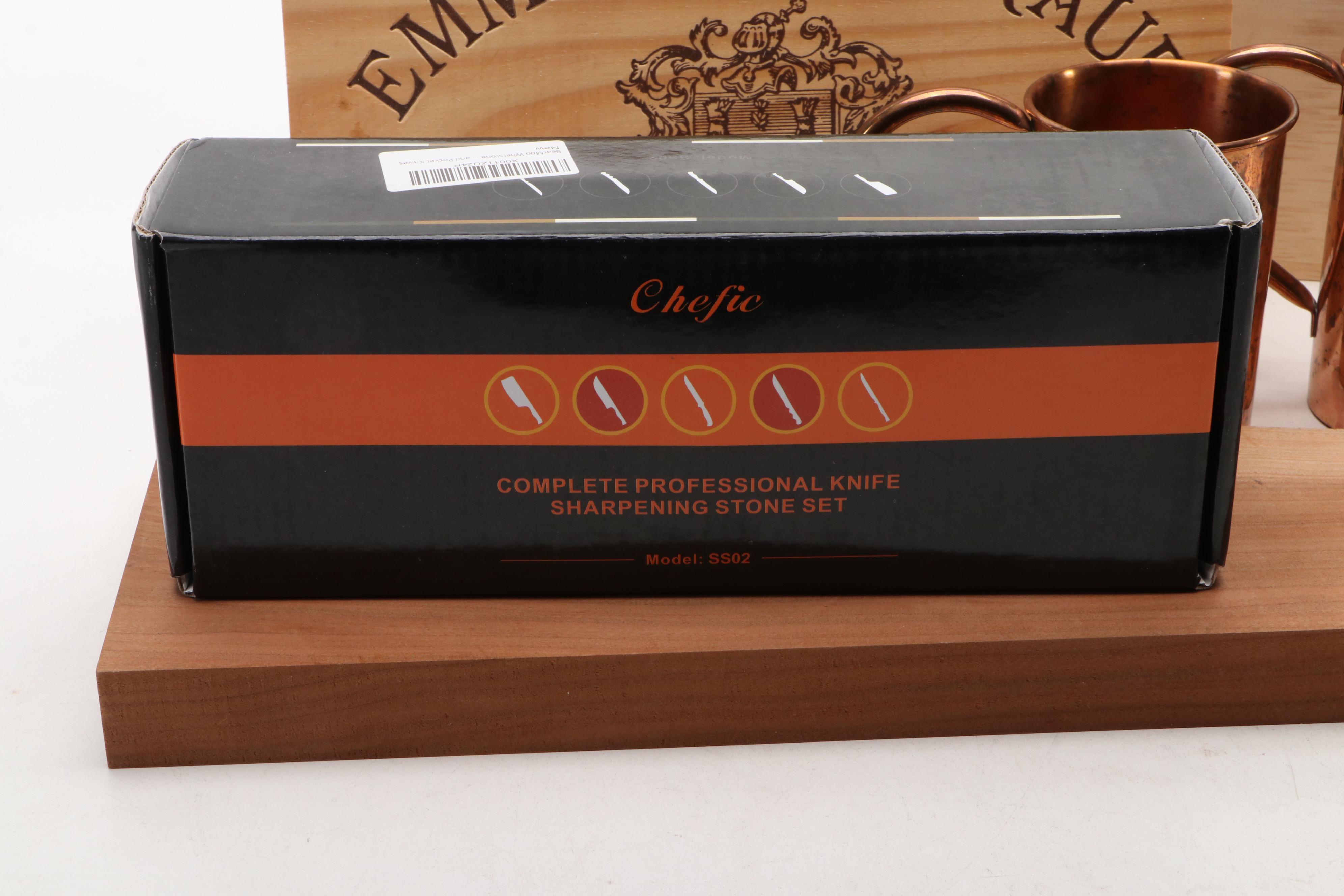 Indulge Ceramic Hors d'Oeuvres Plates with Copper Mule Mugs and Accessories