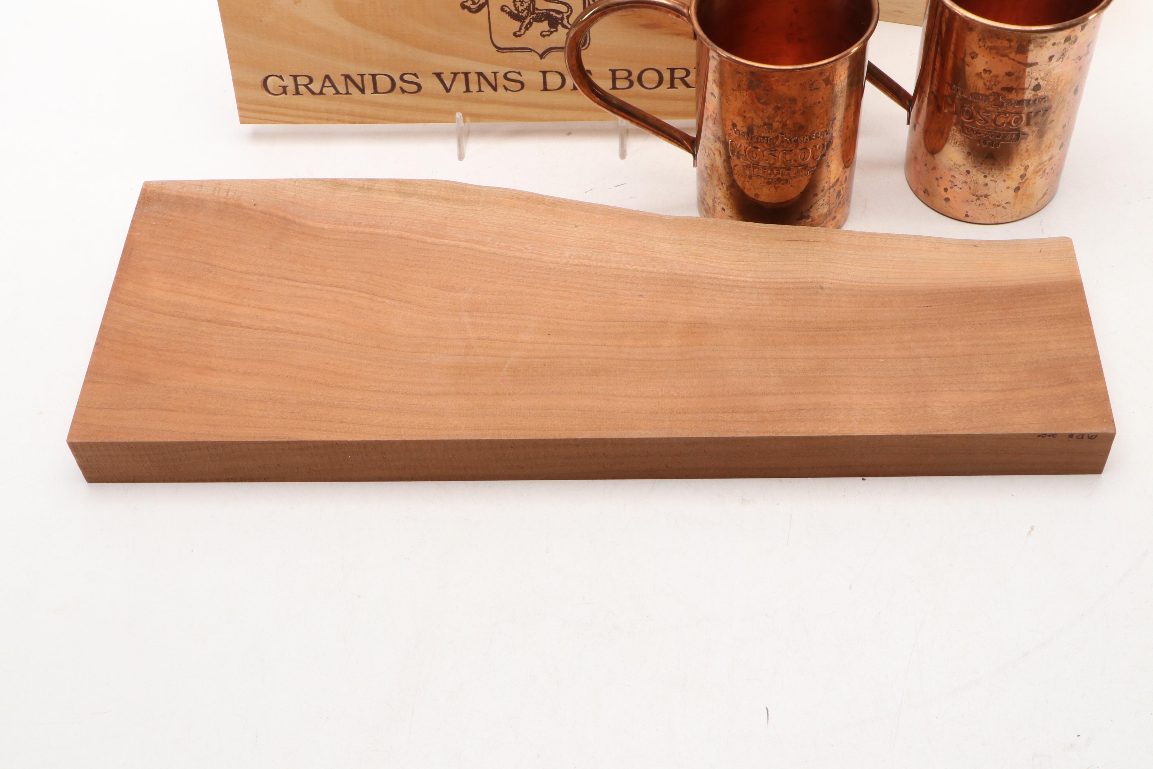 Indulge Ceramic Hors d'Oeuvres Plates with Copper Mule Mugs and Accessories