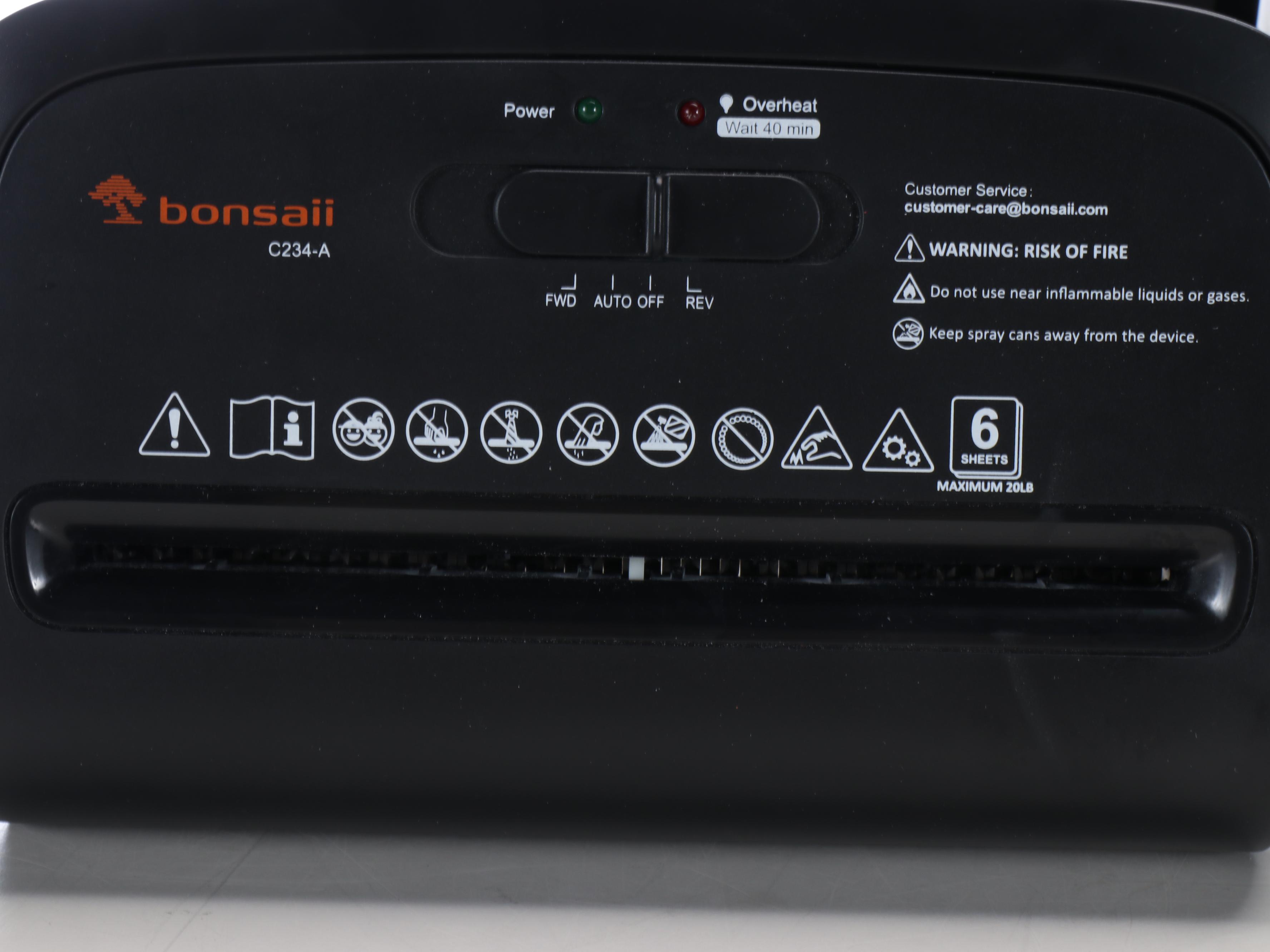 HP Officejet Pro 6830 Printer and Bonsai C234-A Paper Shredder