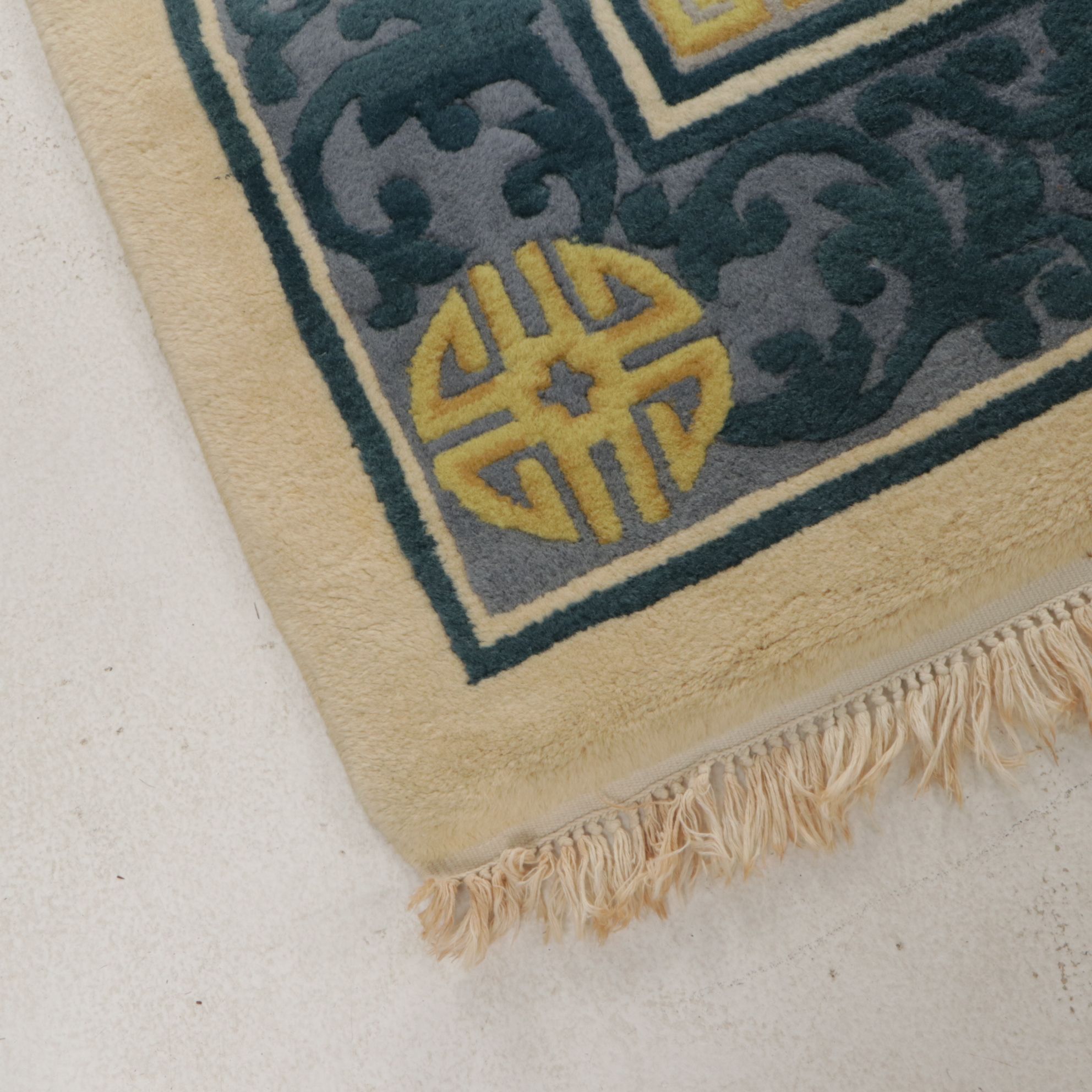 8'10 x 12'2 Hand-Knotted Chinese Peking Room Sized Rug