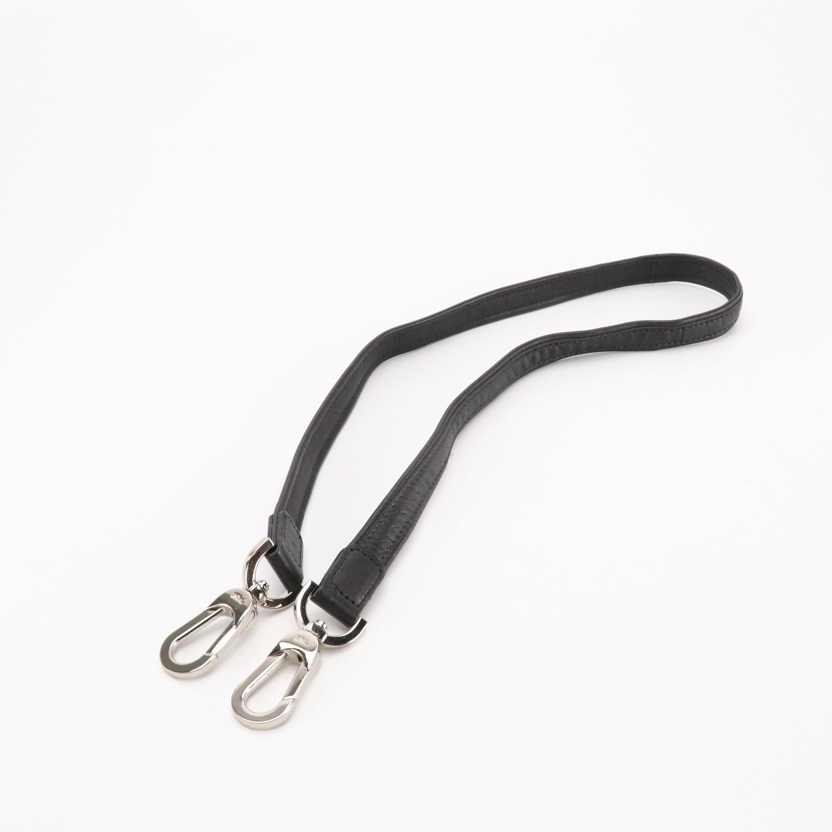 Longchamp Black Leather Le Pliage Small Two-Way Bag