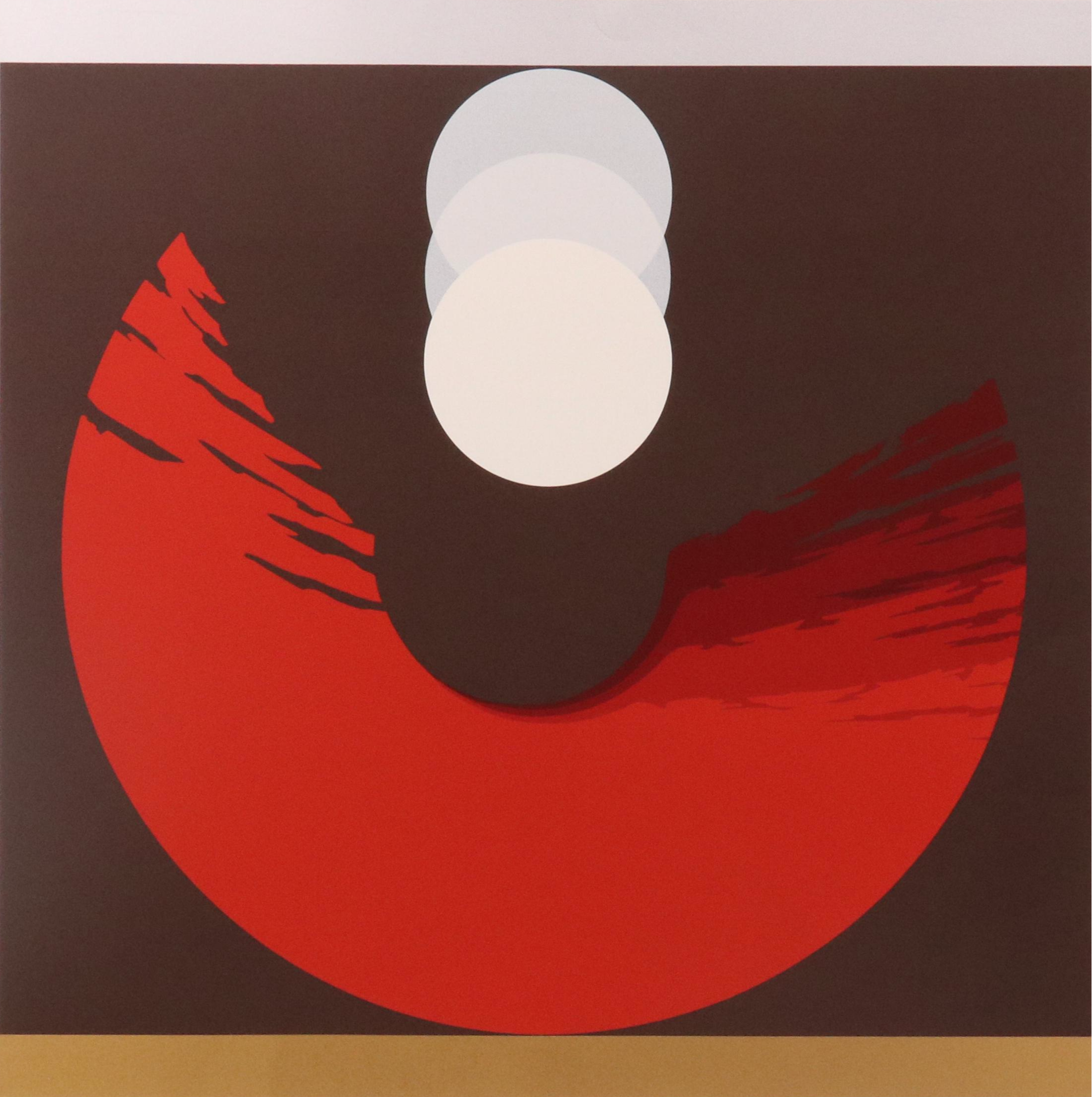 Thomas Whelan Benton Abstract Serigraph "Evolution Series – Red," 1981