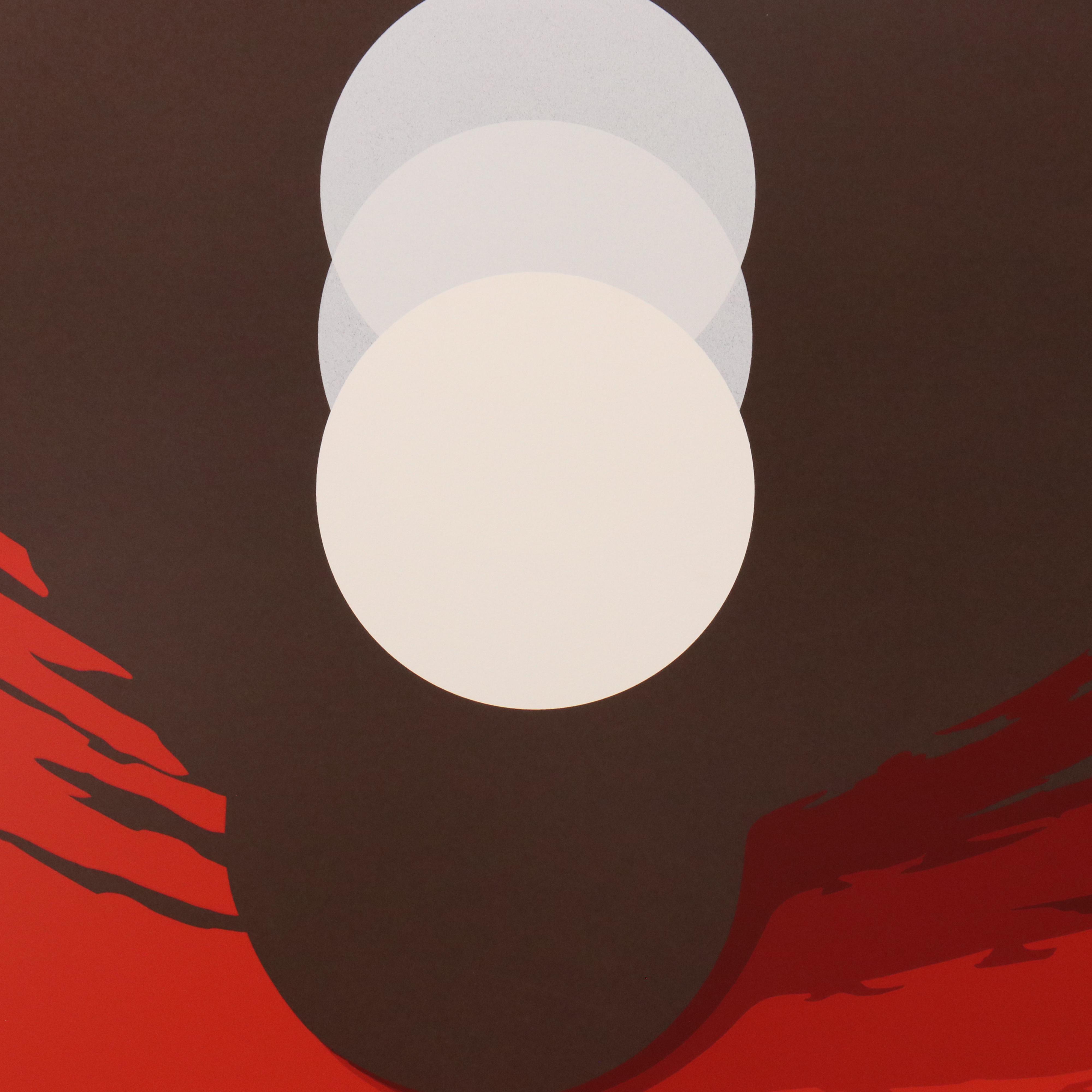 Thomas Whelan Benton Abstract Serigraph "Evolution Series – Red," 1981