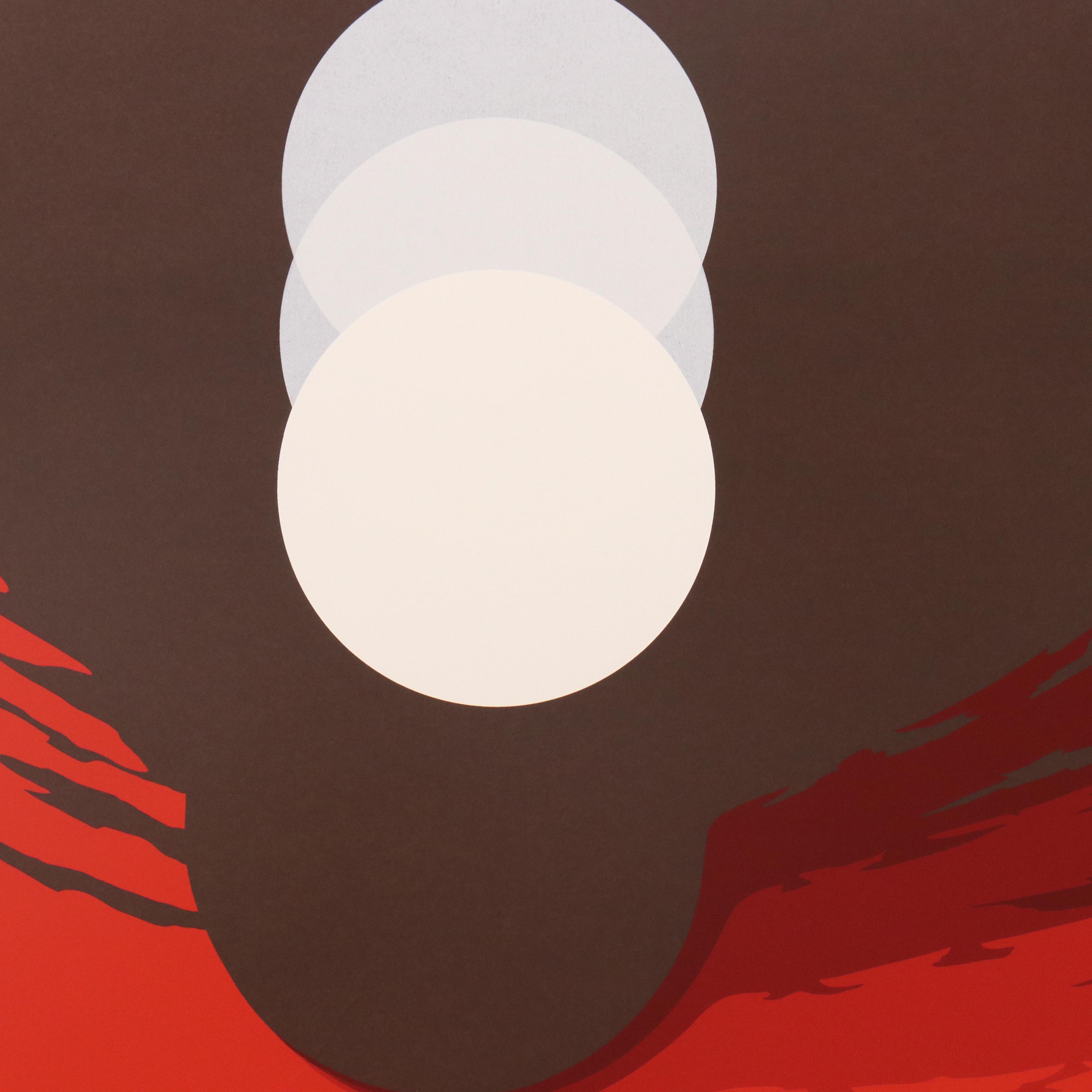 Thomas Whelan Benton Abstract Serigraph "Evolution Series – Red," 1981