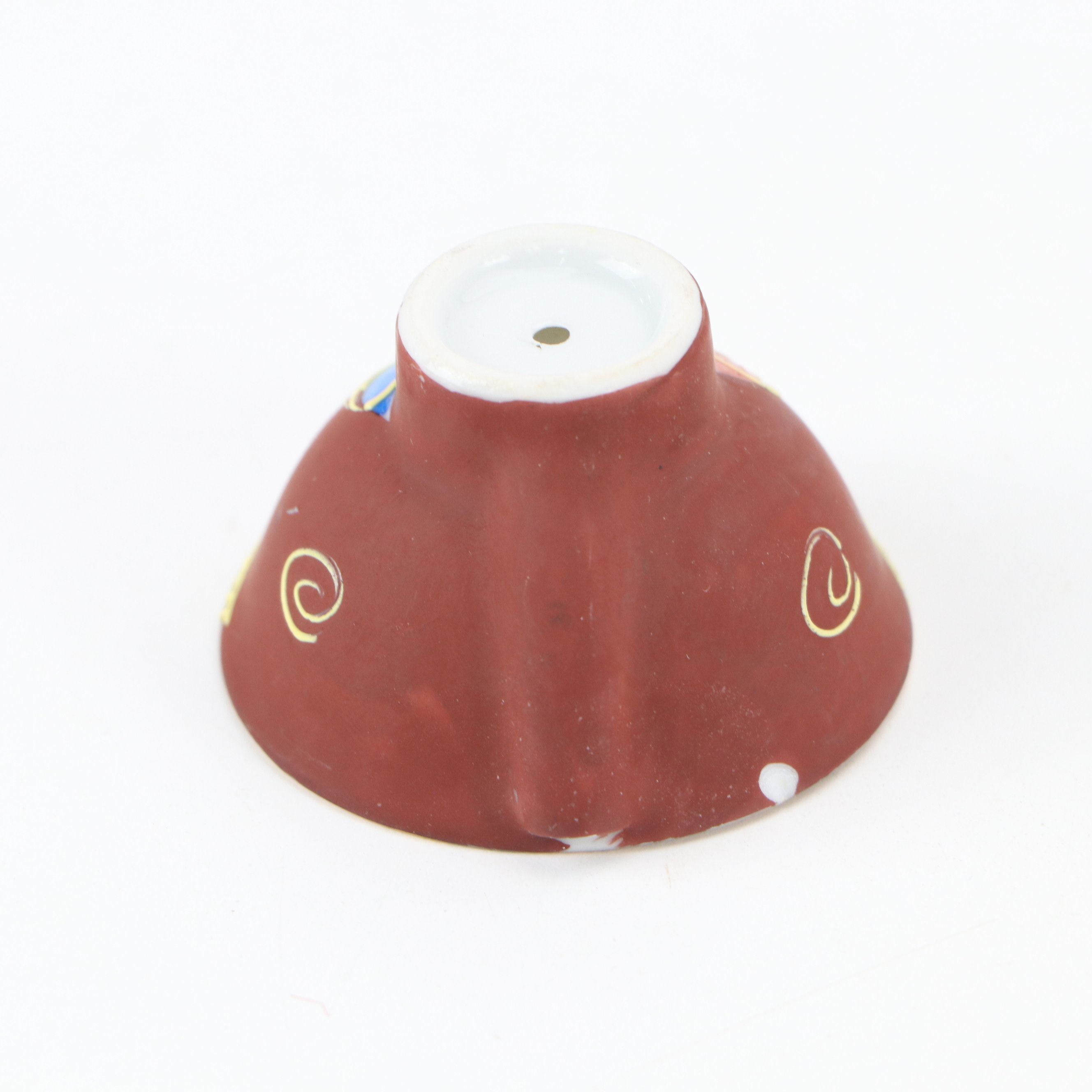 Japanese Kutani Hand-Painted Porcelain Vase, Tray and Sake Cups