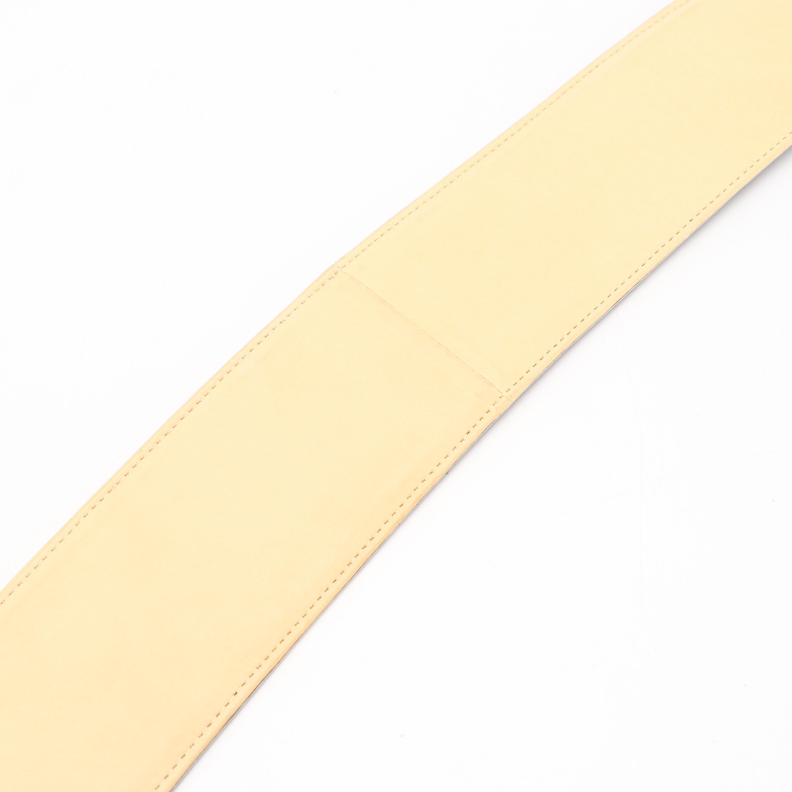 Chanel Belt in Beige Leather