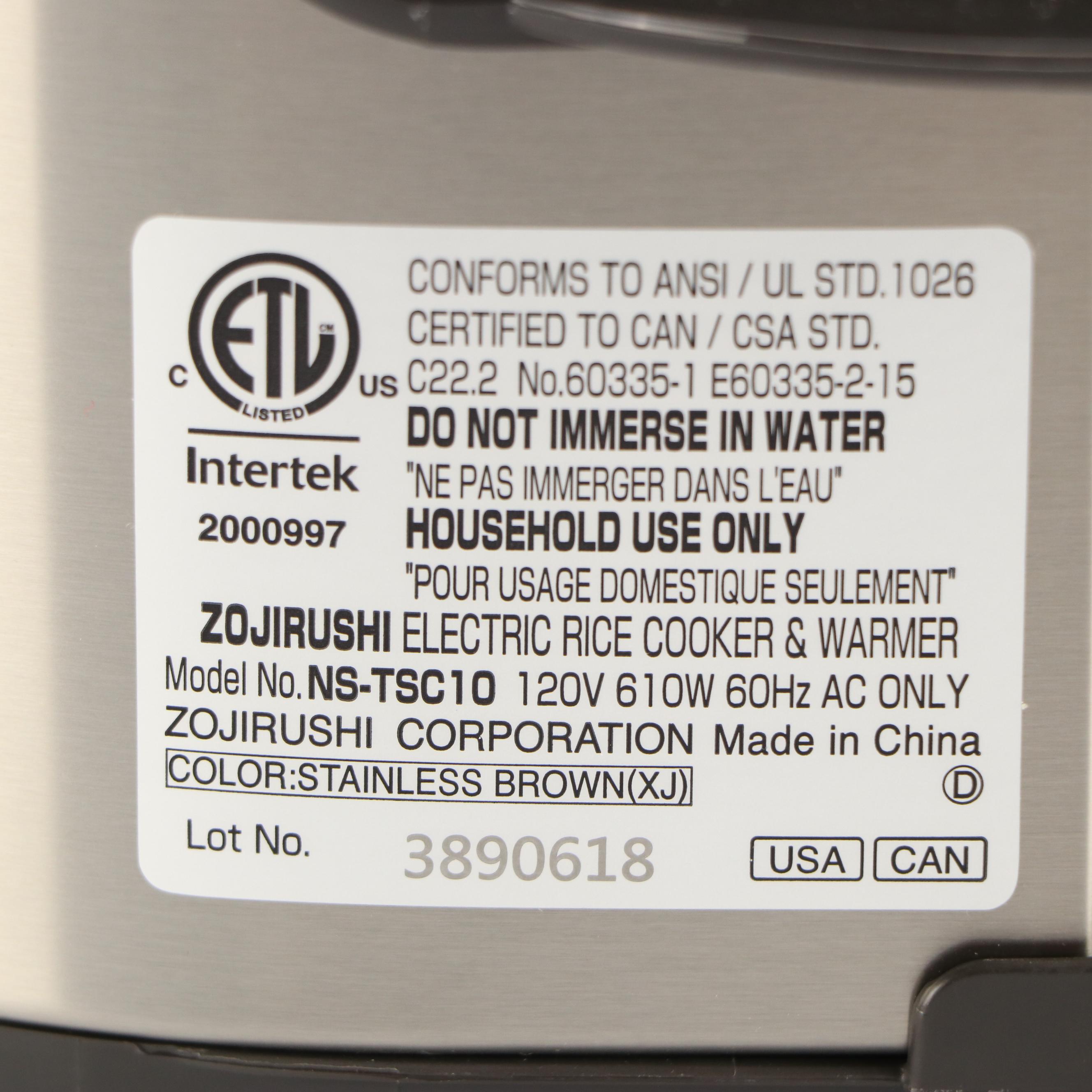 All-Clad Cooker with Zojirushi Rice Cooker