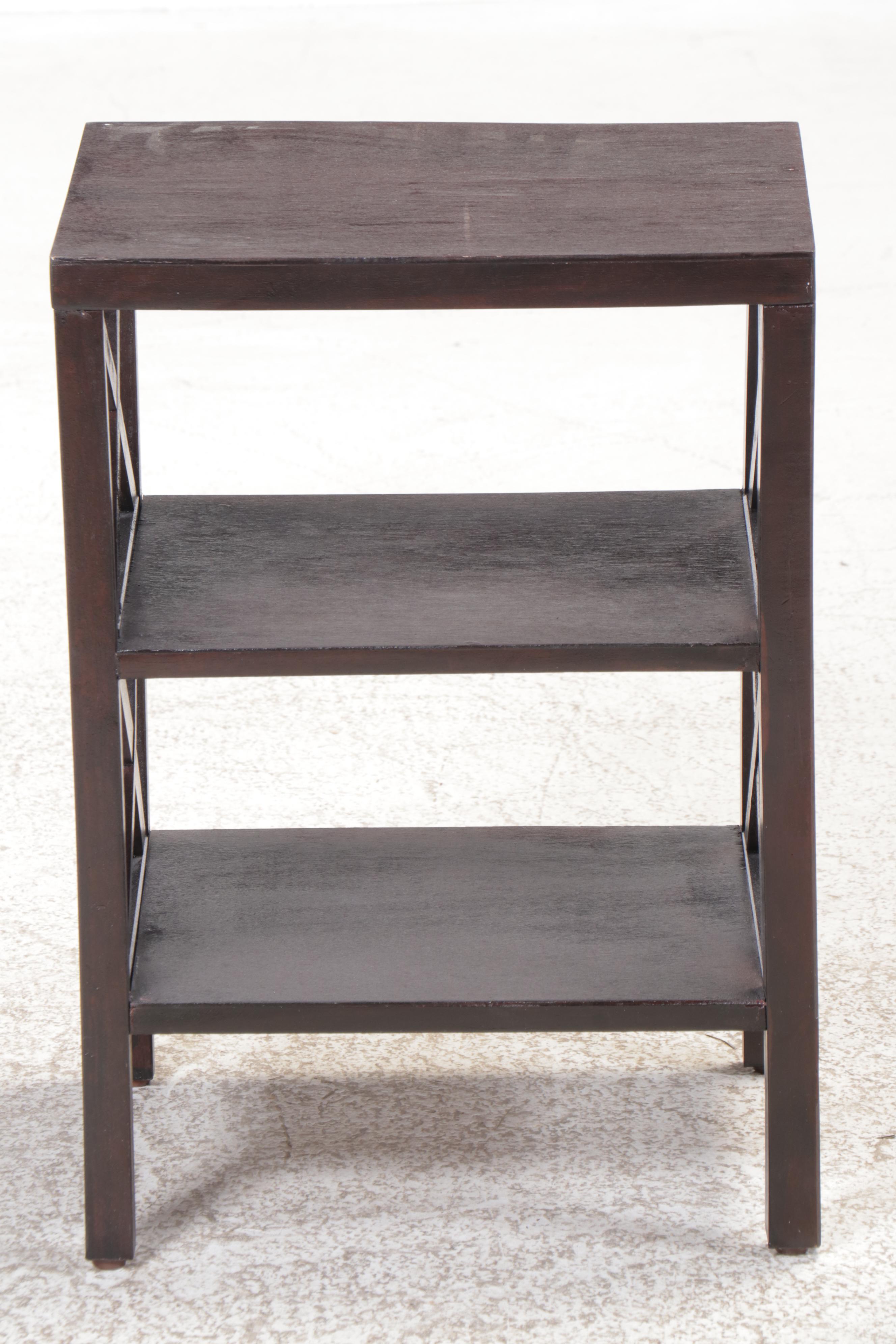 Jofran Contemporary Tiered Wood End Table