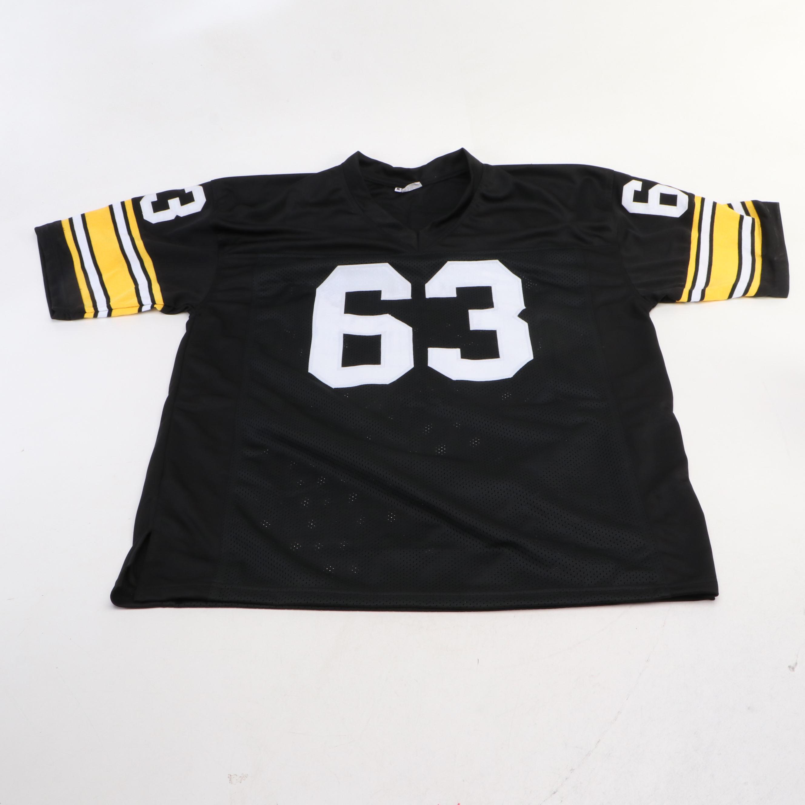 Dermontti Dawson Signed “HOF 12” Pittsburgh Steelers Football Jersey, JSA