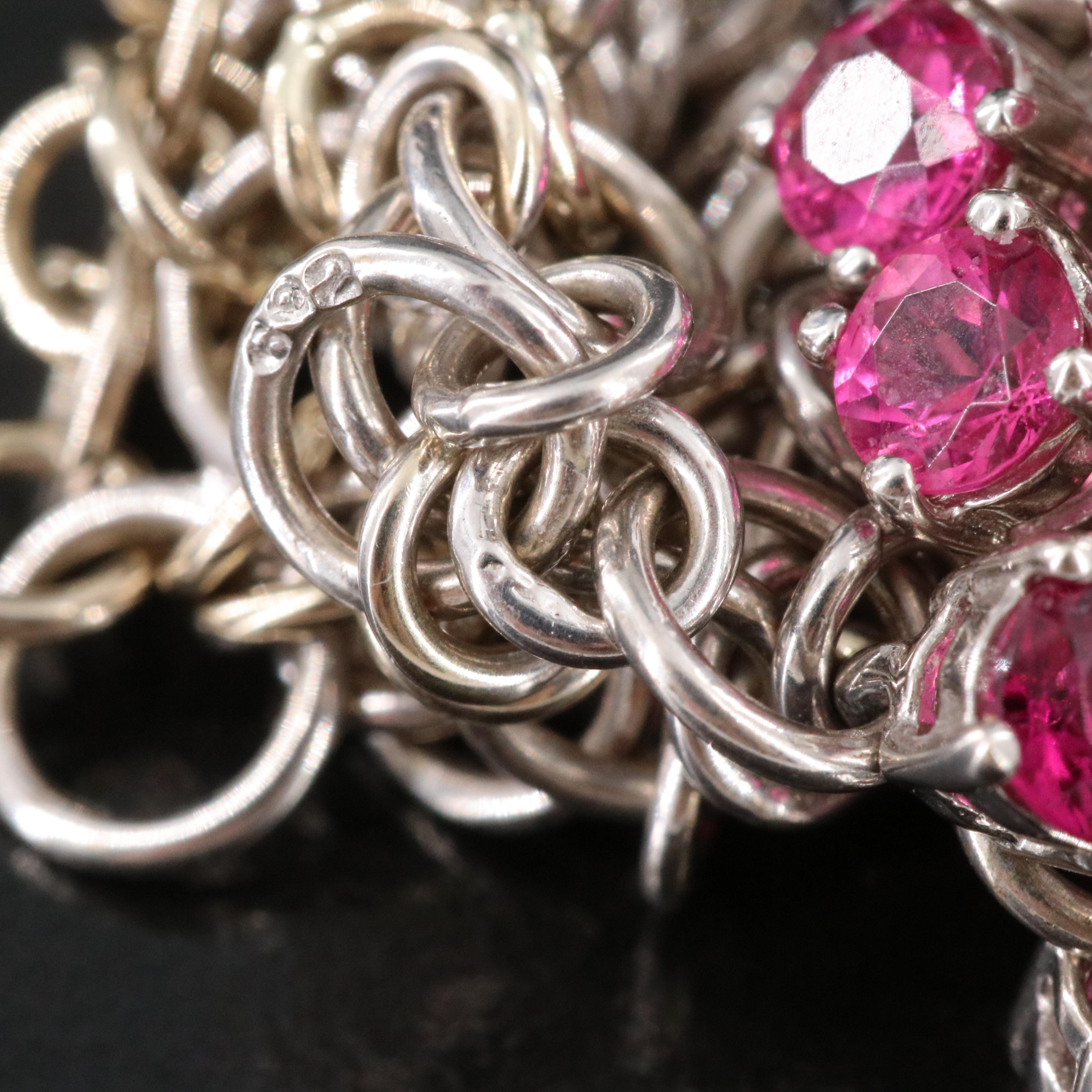 18K Tourmaline Chain Maille Ring