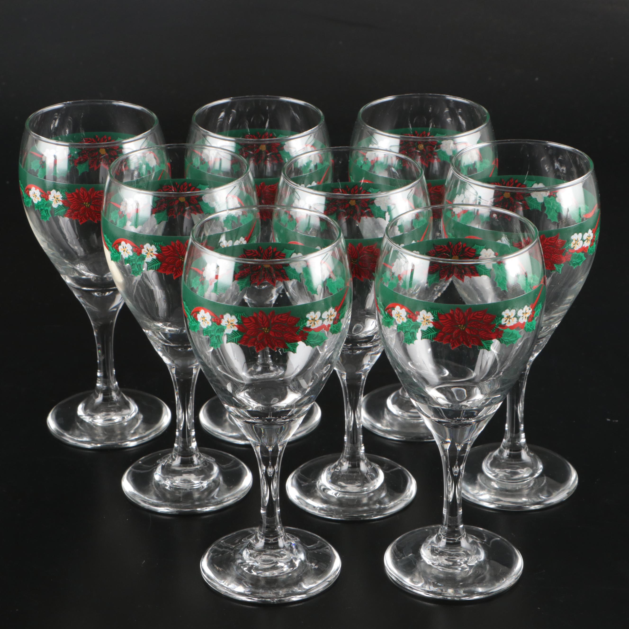Culver with Other Christmas-Themed Cocktail Glasses and Other Stemware