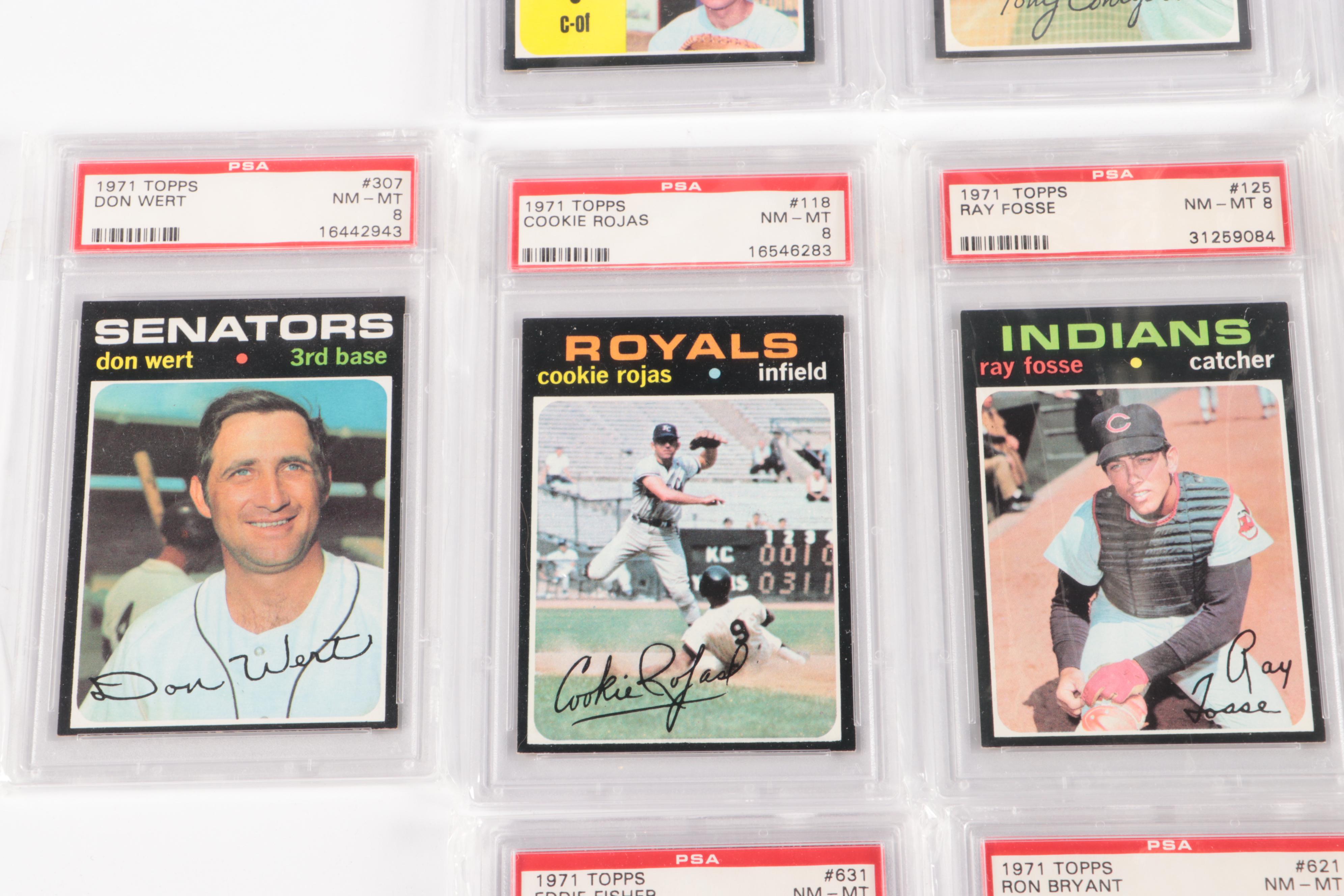 1971 Topps Complete Baseball Card Set with PSA Graded 8 NM-MT Cards
