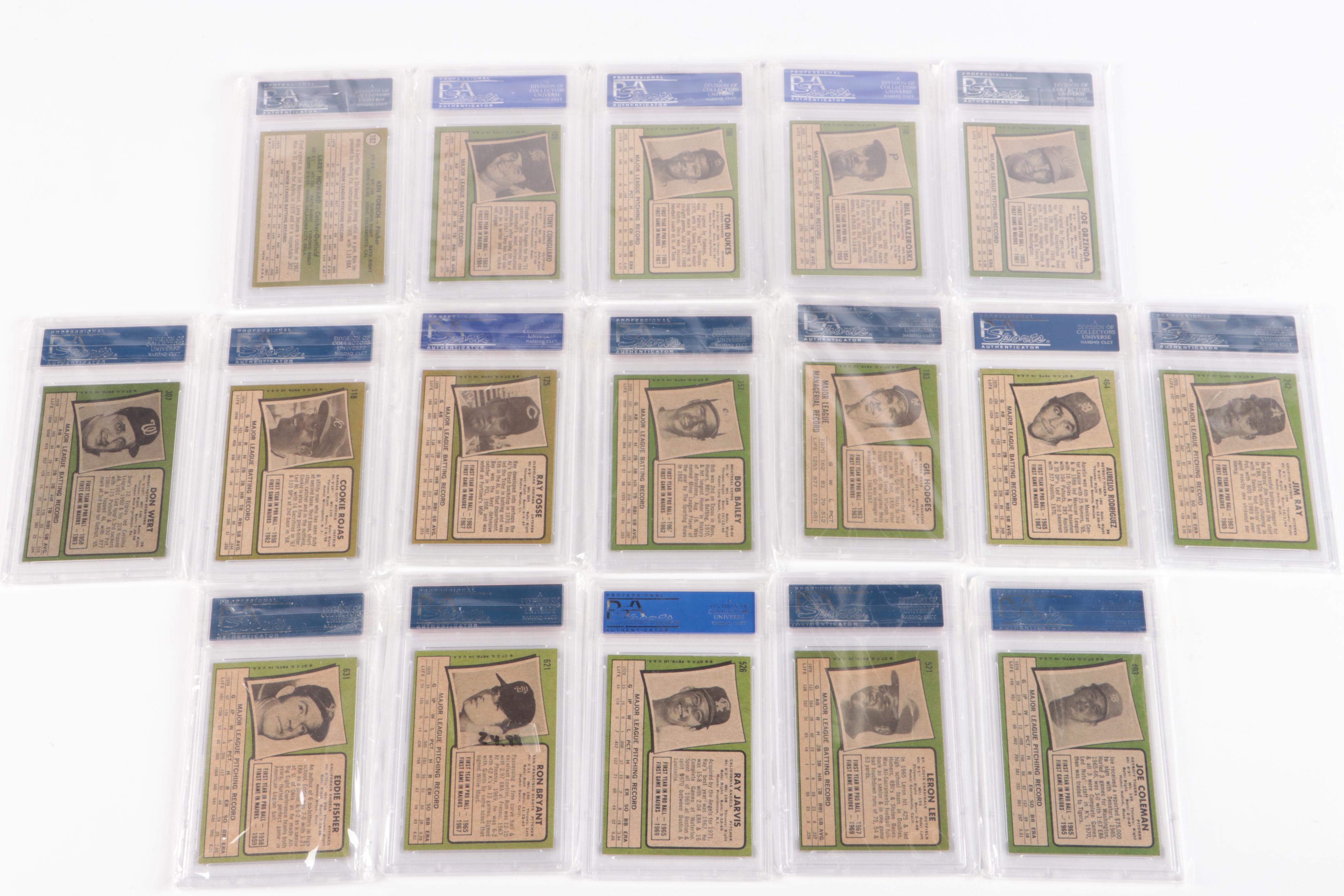 1971 Topps Complete Baseball Card Set with PSA Graded 8 NM-MT Cards
