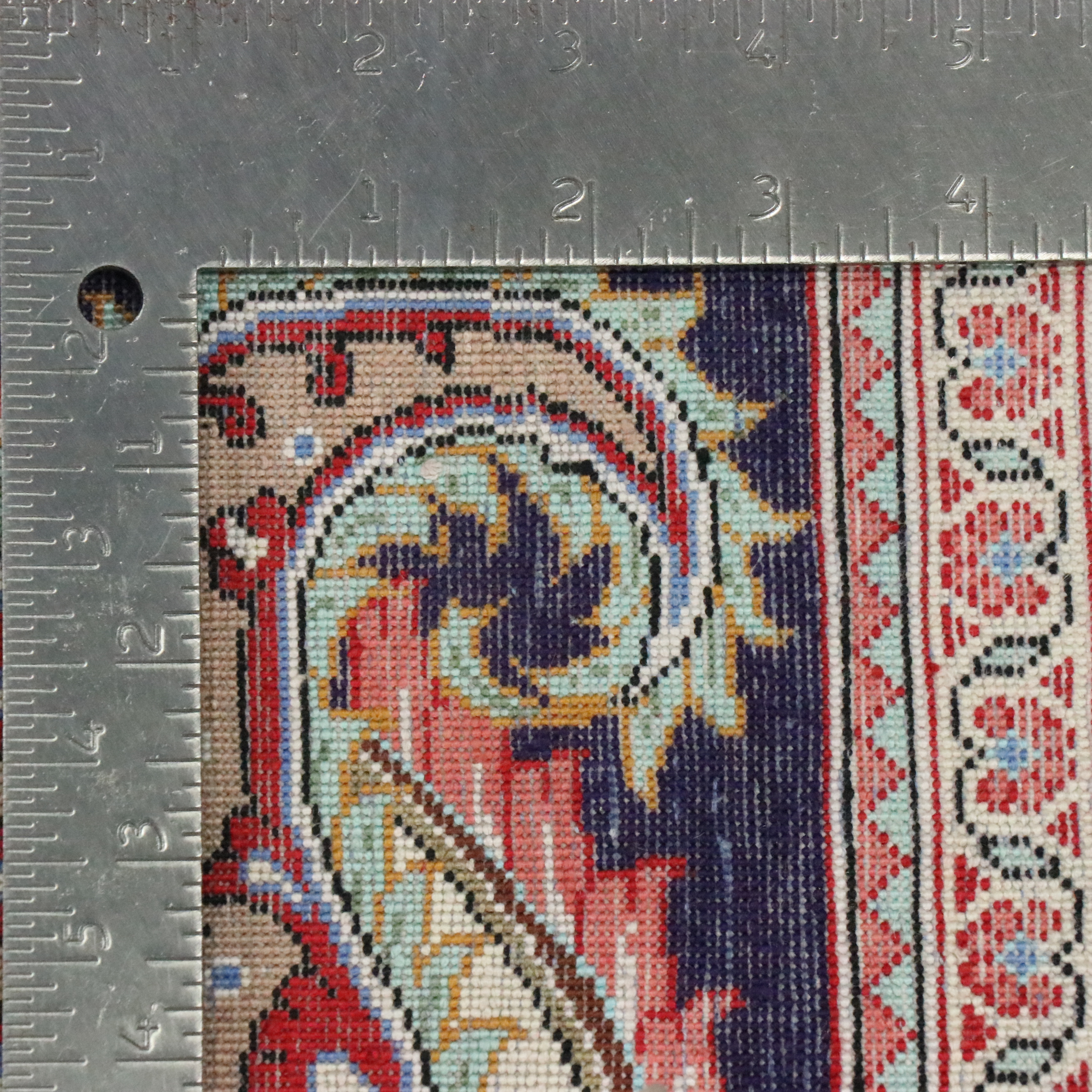 2' x 3' Hand-Knotted Persian Qom Silk Accent Rug