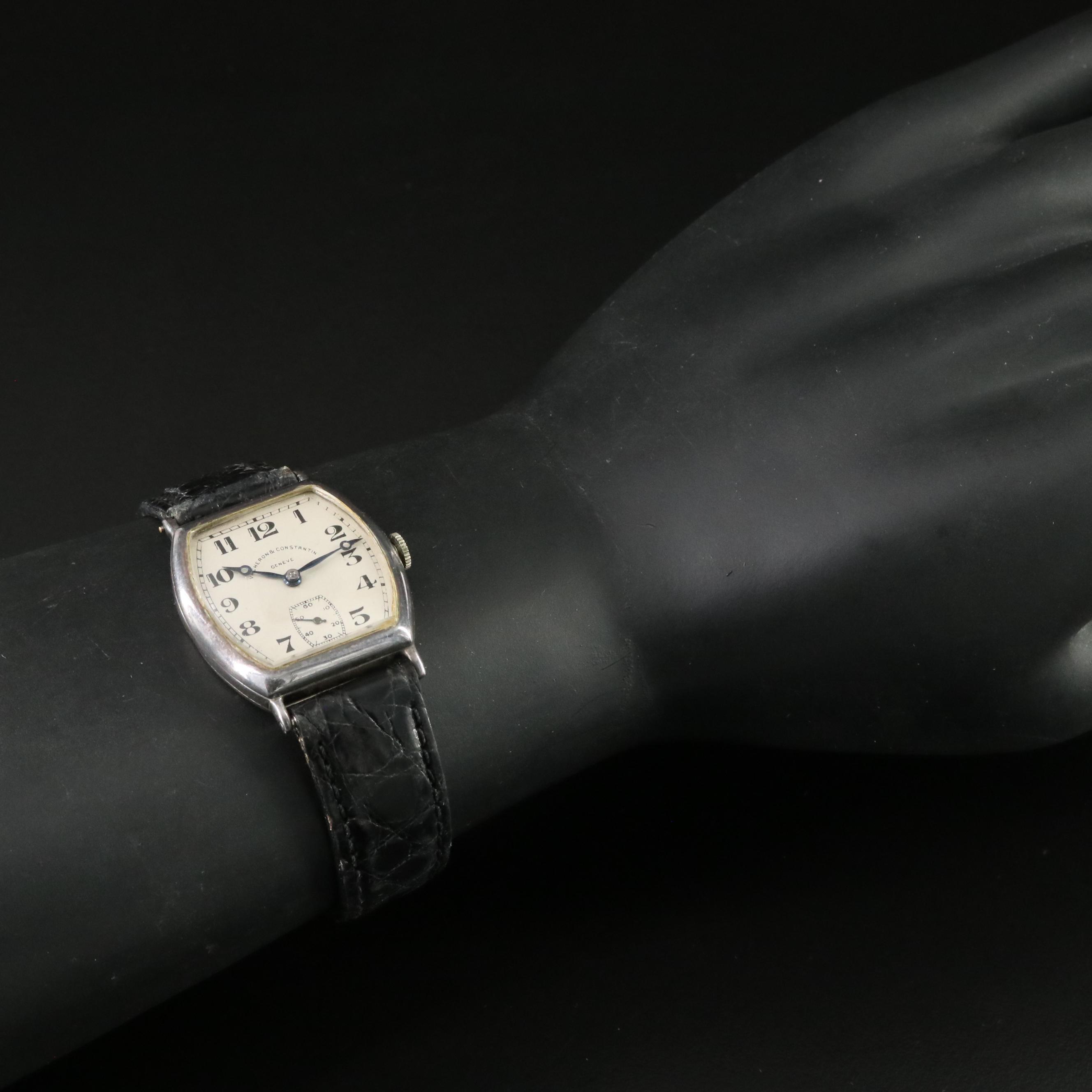 Vintage Vacheron Constantin 935 Silver Stem Wind Watch