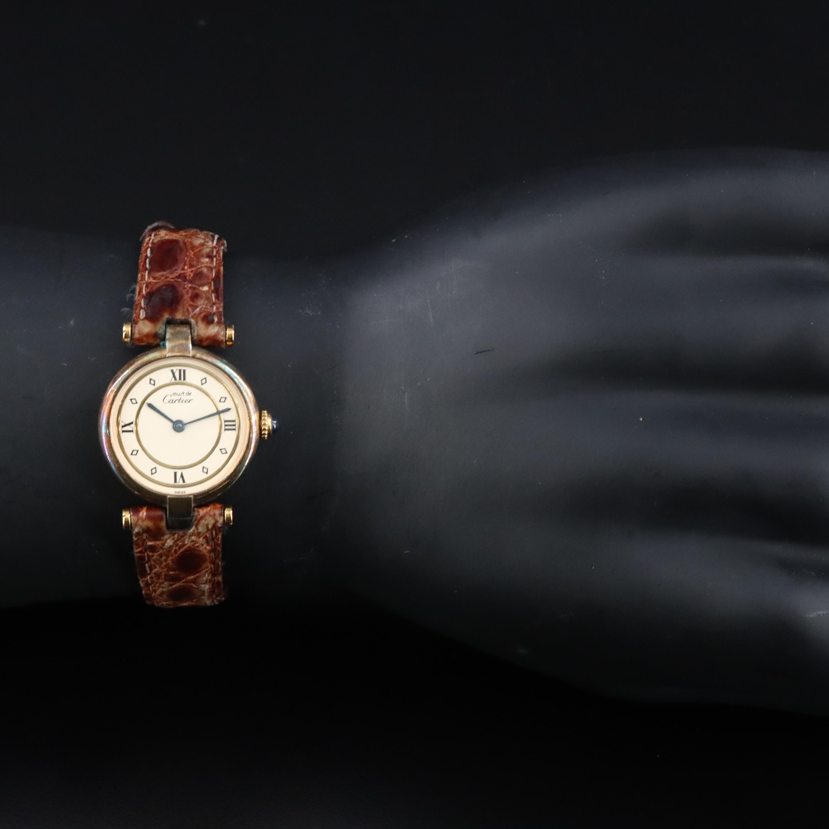 Cartier Must de Cartier Vermeil Quartz Model 590004 Watch