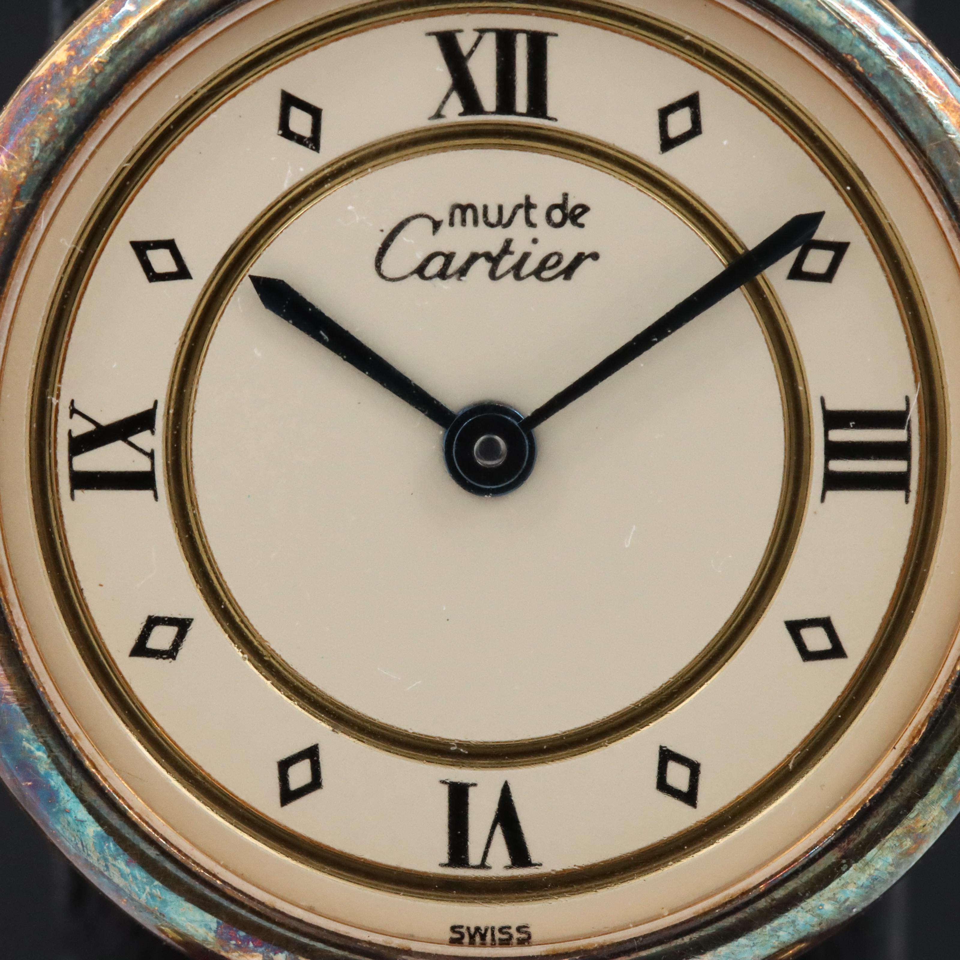 Cartier Must de Cartier Vermeil Quartz Model 590004 Watch