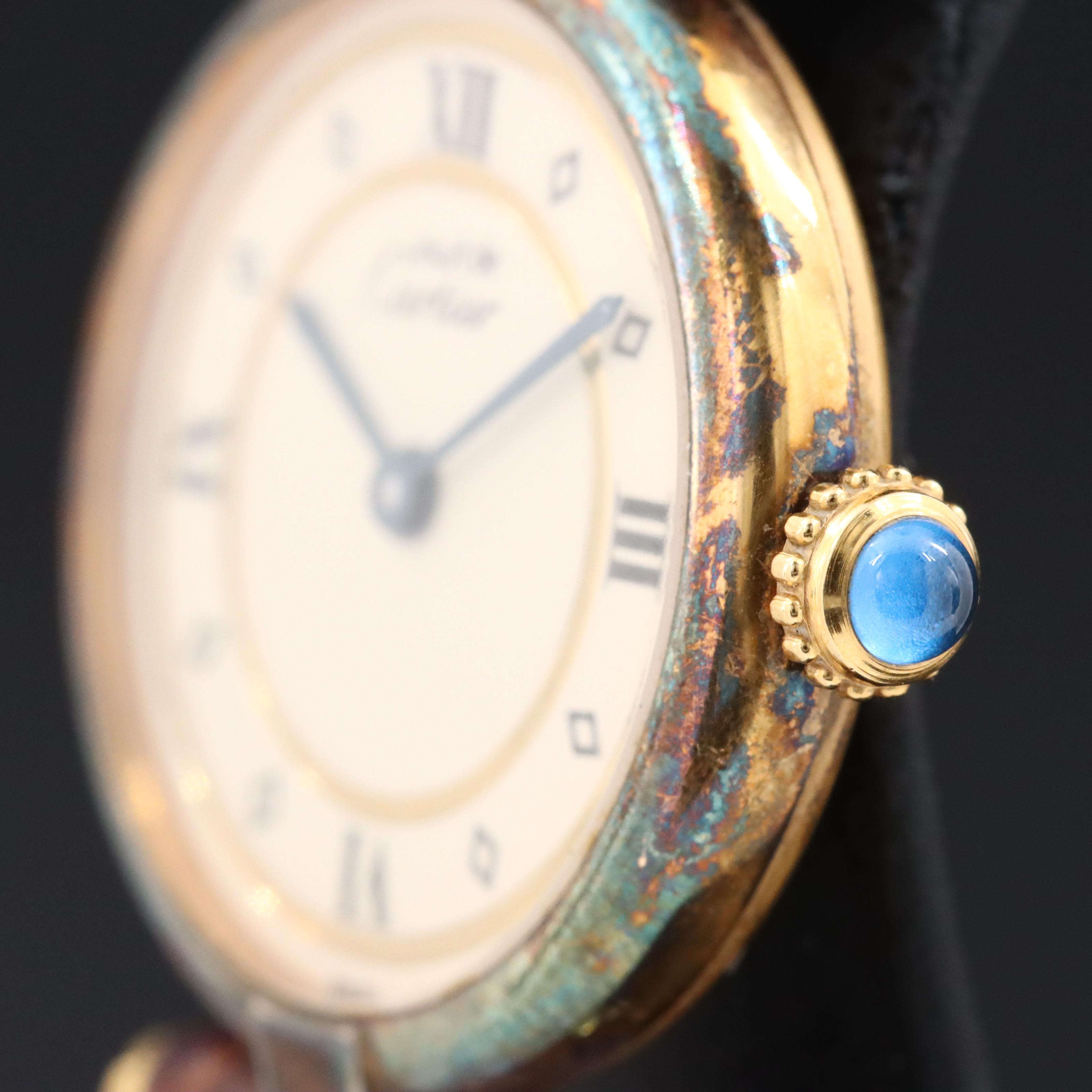 Cartier Must de Cartier Vermeil Quartz Model 590004 Watch