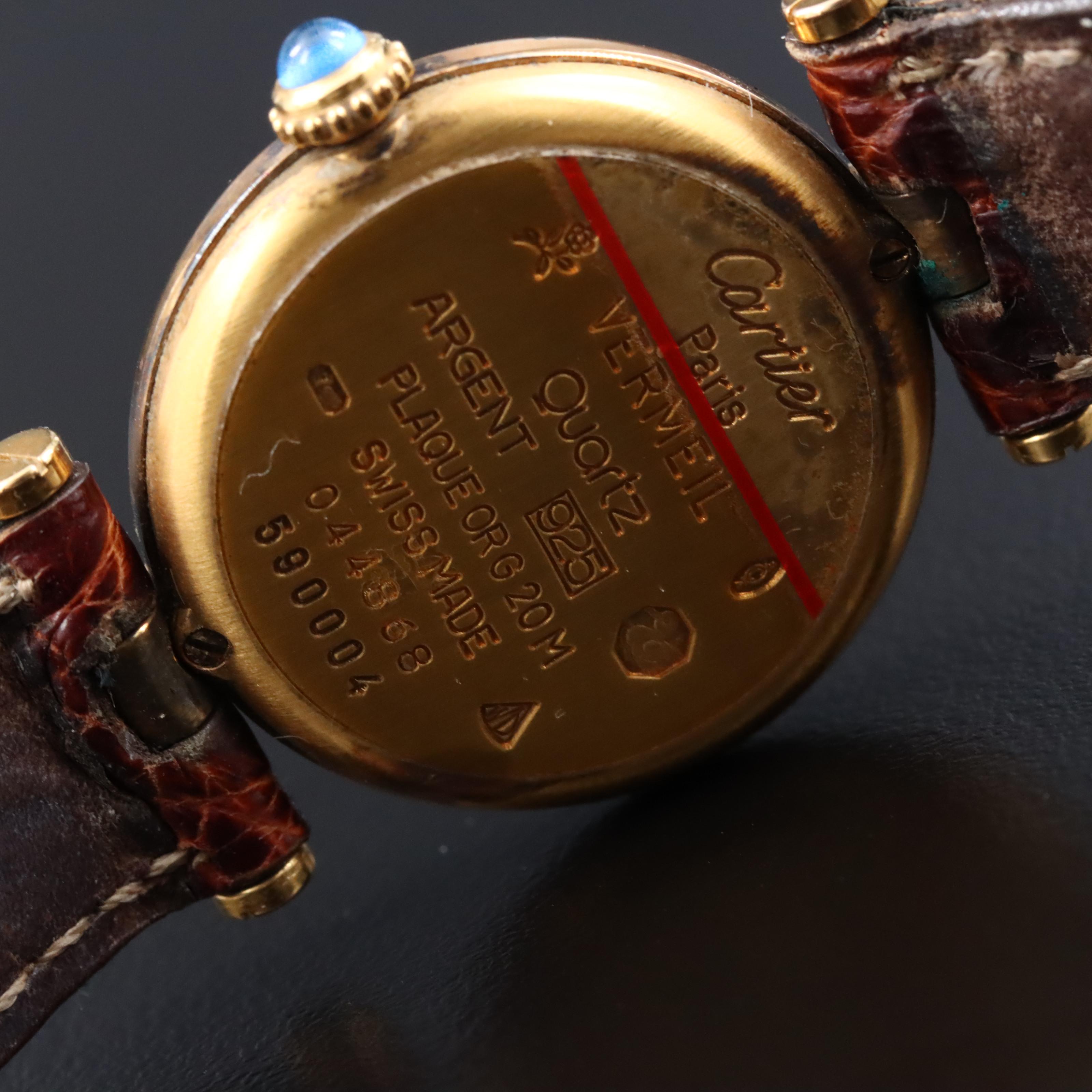 Cartier Must de Cartier Vermeil Quartz Model 590004 Watch