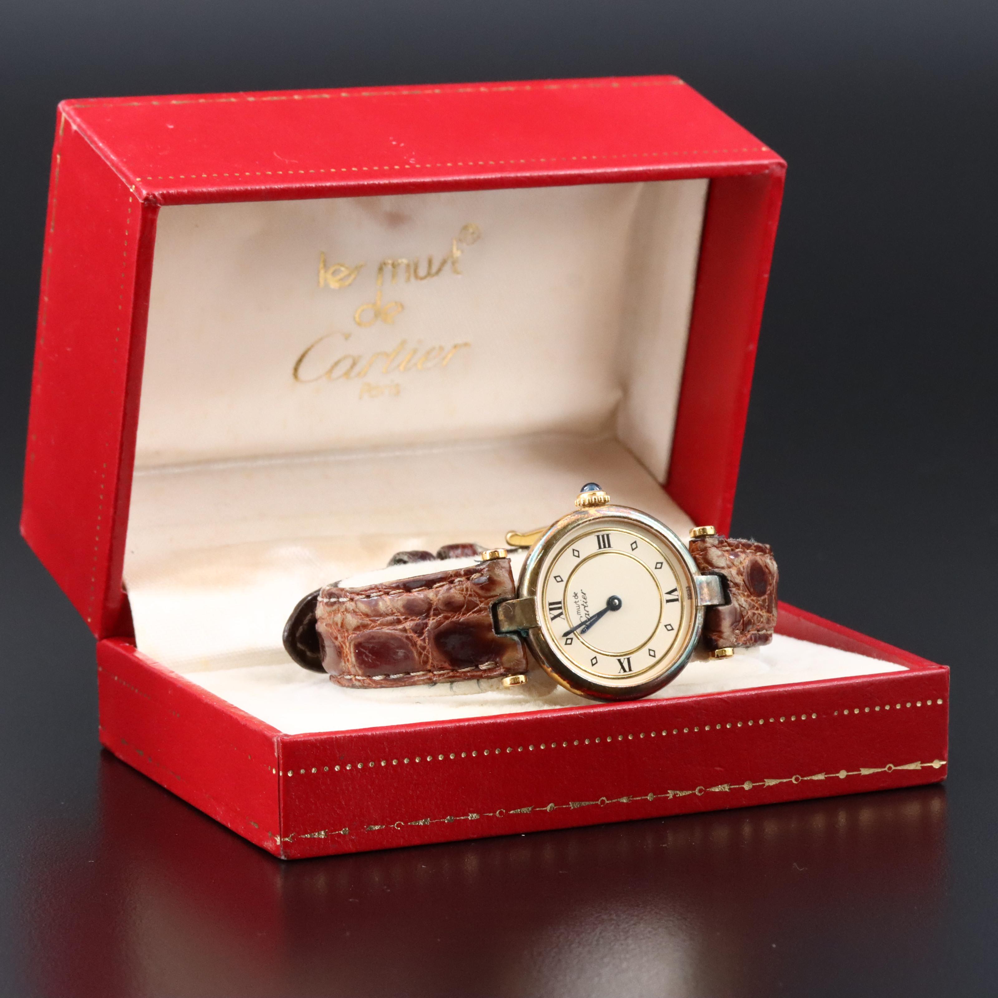 Cartier Must de Cartier Vermeil Quartz Model 590004 Watch