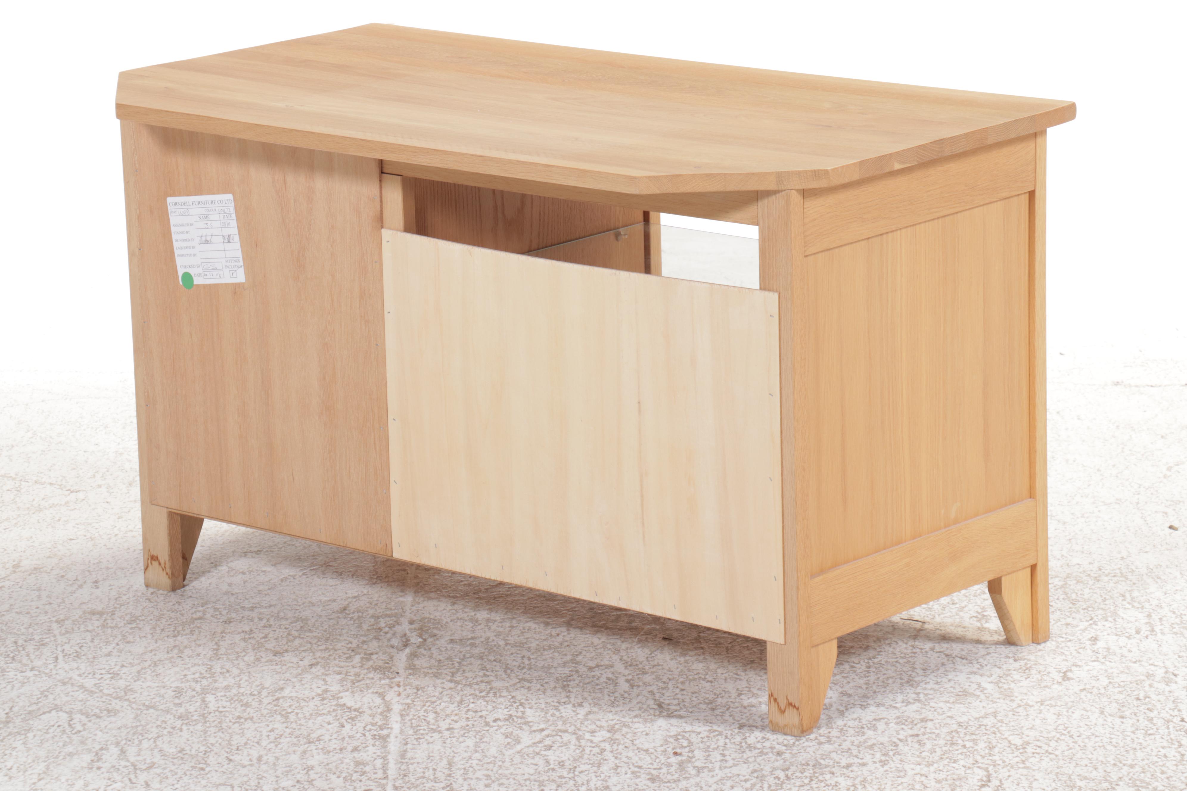 Corndell Furniture Co. Blonde Wood Media Console