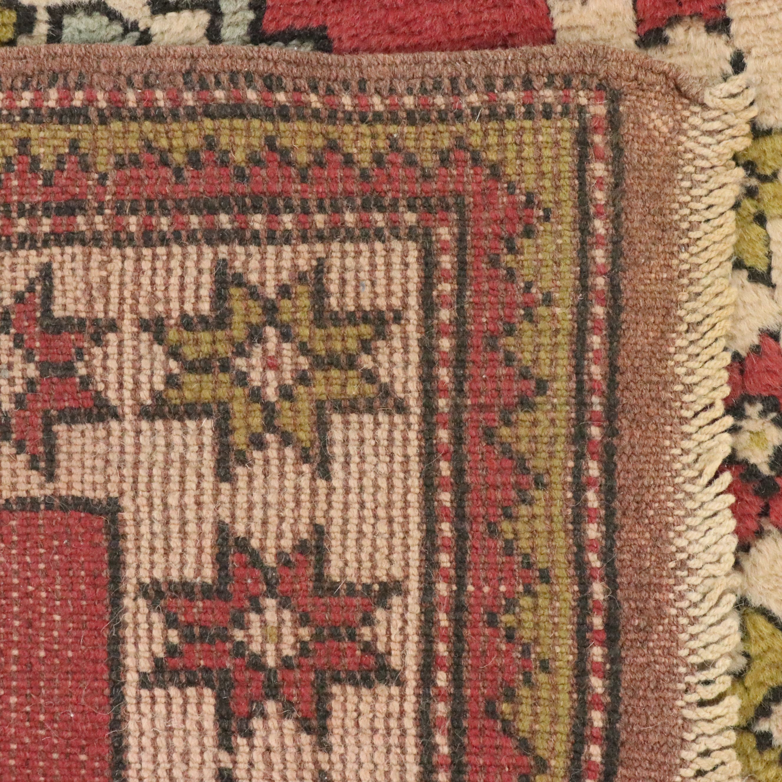 2'8 x 12'1 Hand-Knotted Caucasian Kazak Carpet Runner