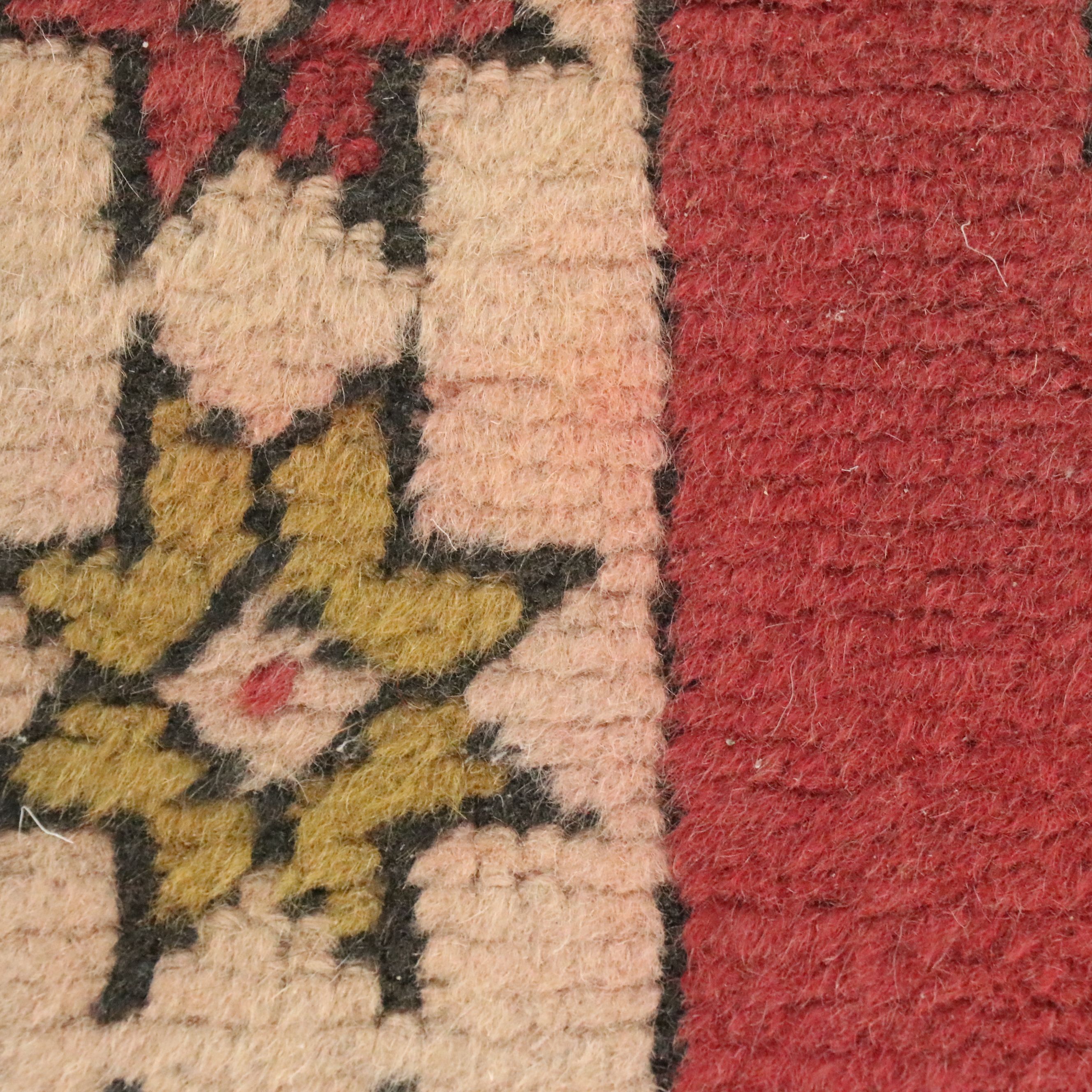 2'8 x 12'1 Hand-Knotted Caucasian Kazak Carpet Runner