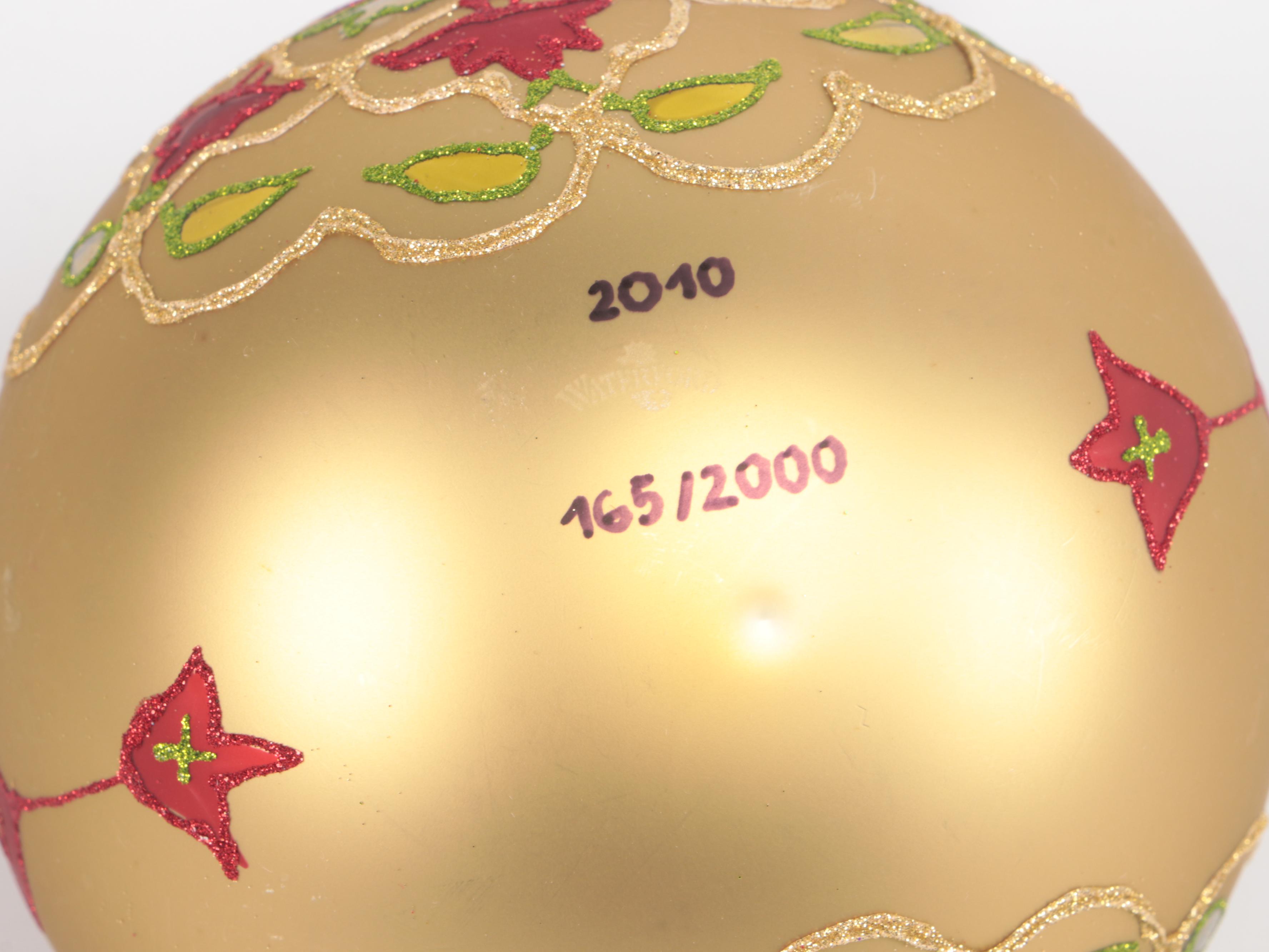 Gorham and Other Christmas Tree Ornaments with Ceramic Santa Claus Figurine