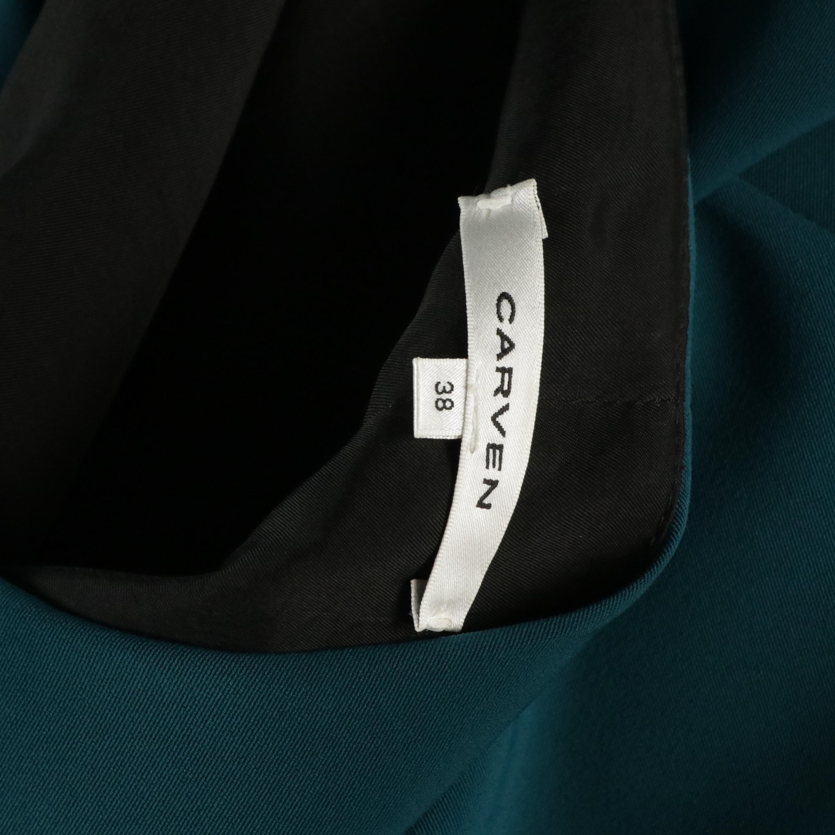 Courrēges Wool Diamond Stitched Shift Dress and Carven Draped Cocktail Dress