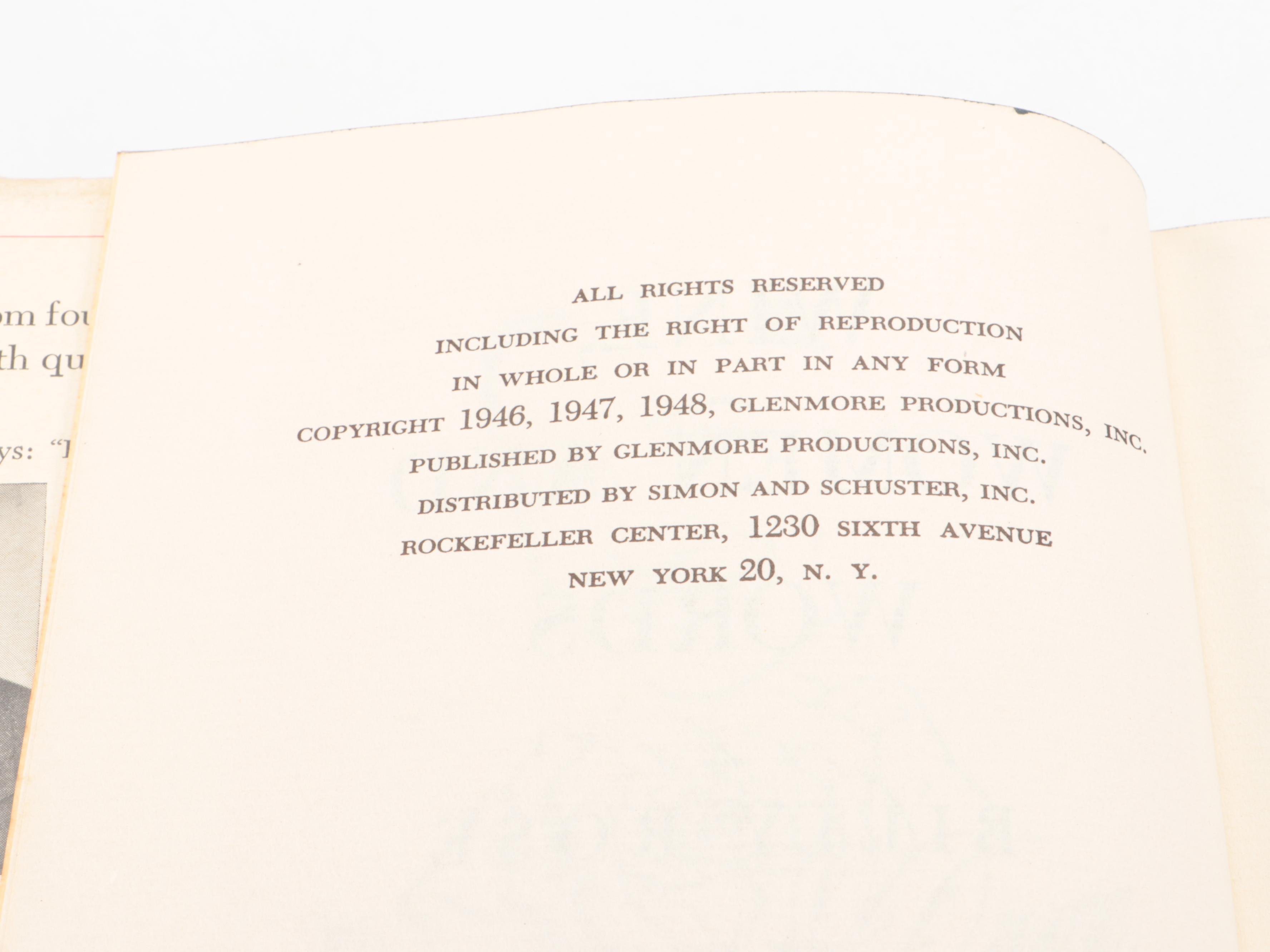 Salvador Dalí Illustrated "Wine, Women and Words" by Billy Rose, 1948