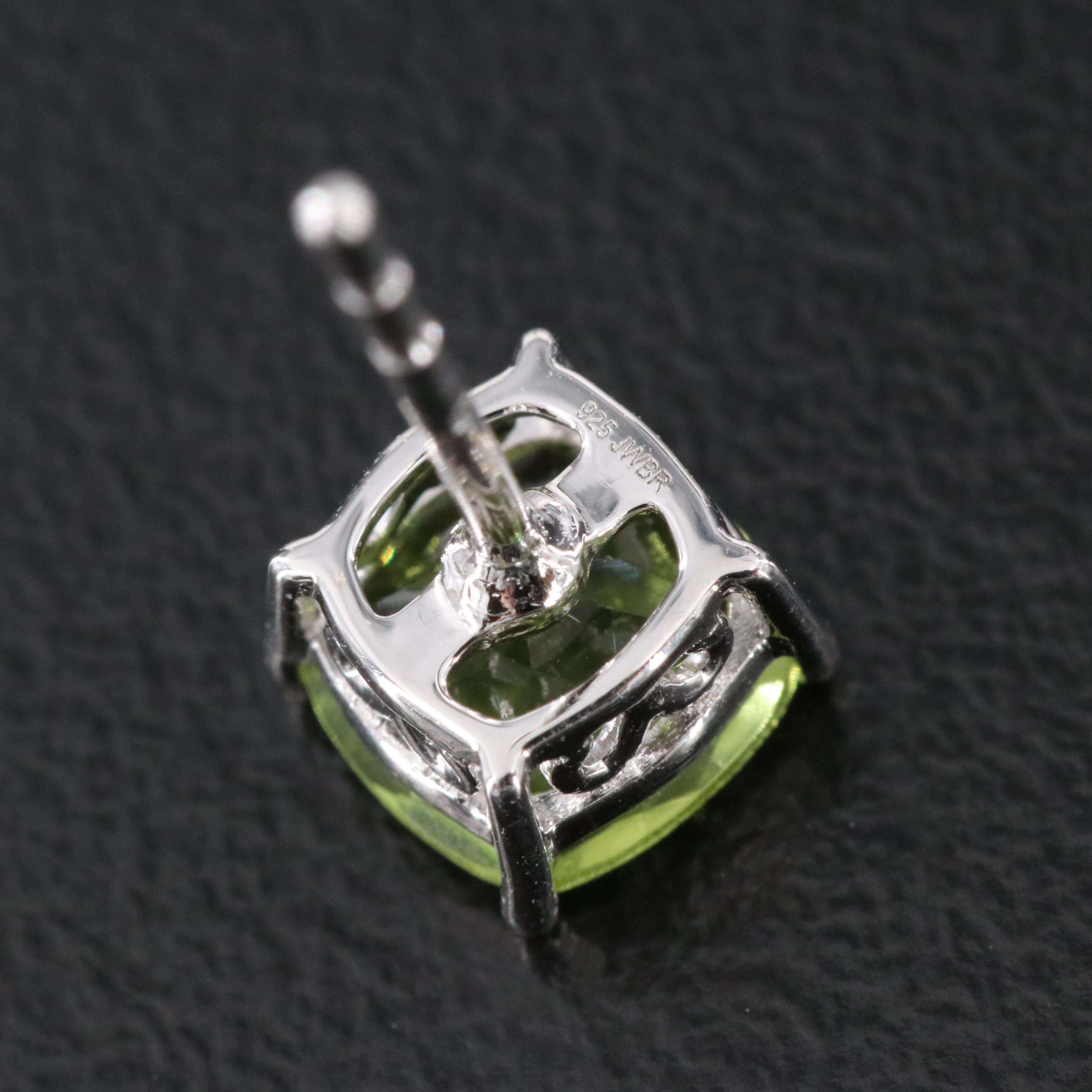Sterling Peridot Stud Earrings