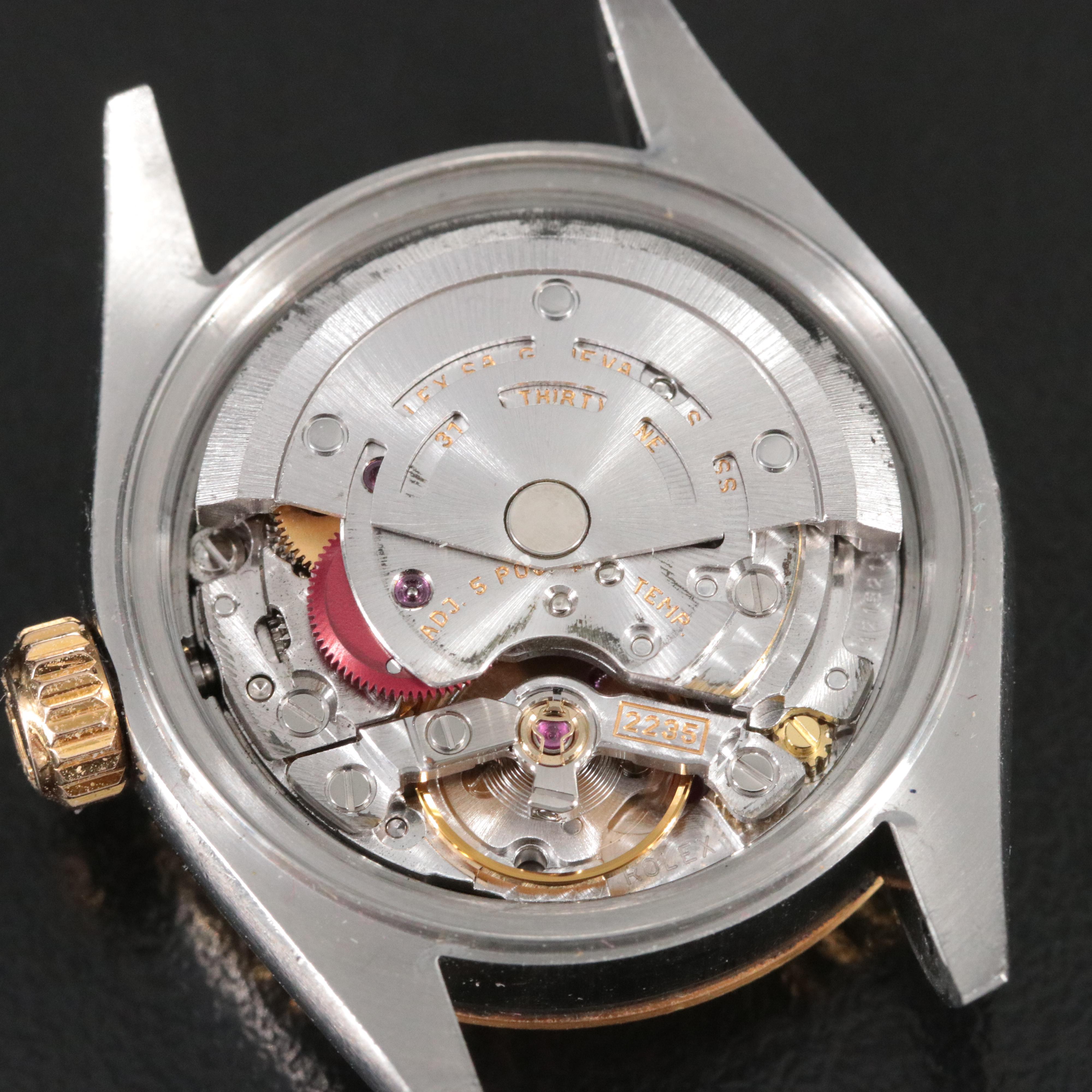 2002 Rolex Slate Roman Dial Model 79173 Automatic Watch