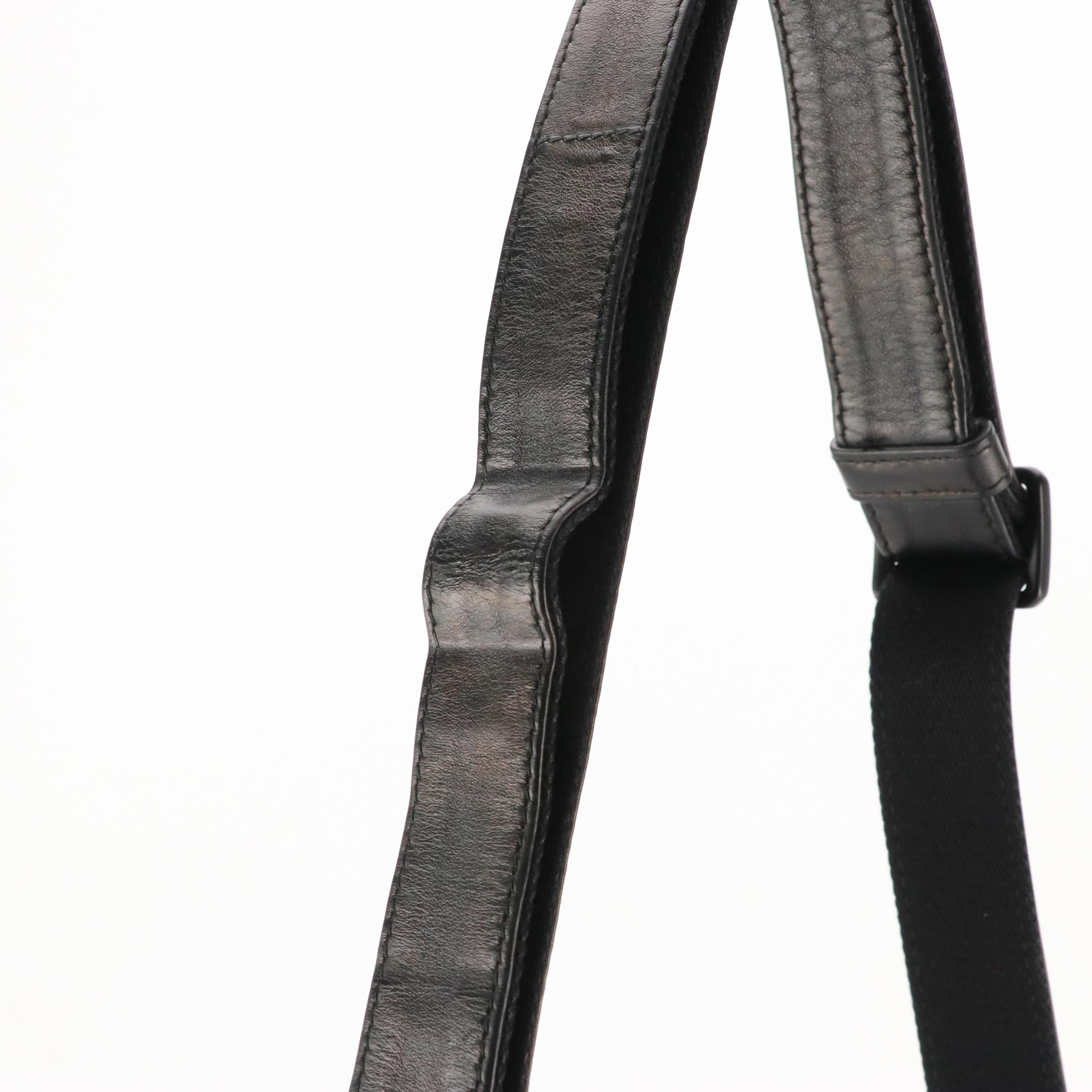 Bottega Veneta Crossbody Bag in Copper Burnished Black Intrecciato Leather