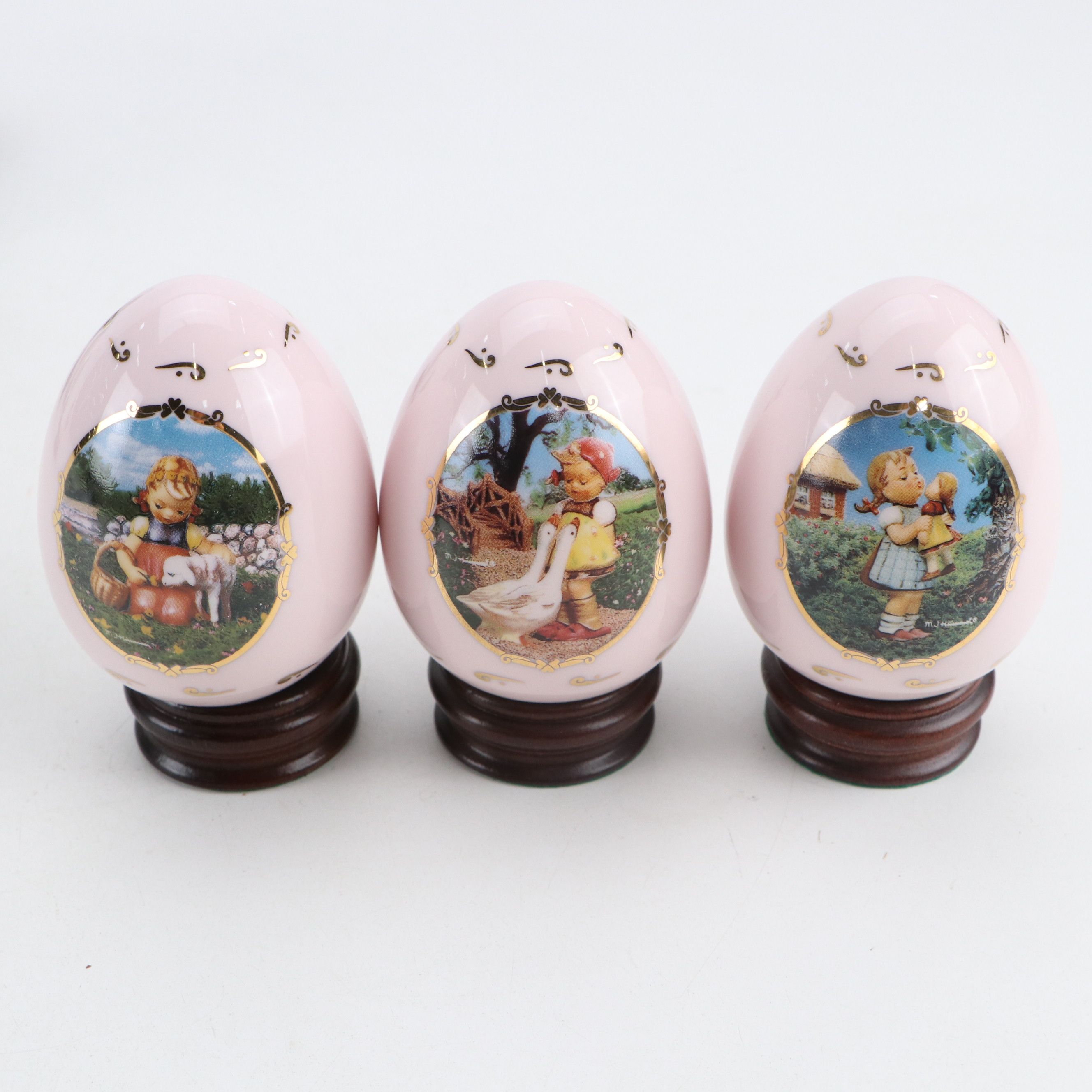 Goebel "Little Goat Herder," "Goose Girl" and More Porcelain Hummel Eggs