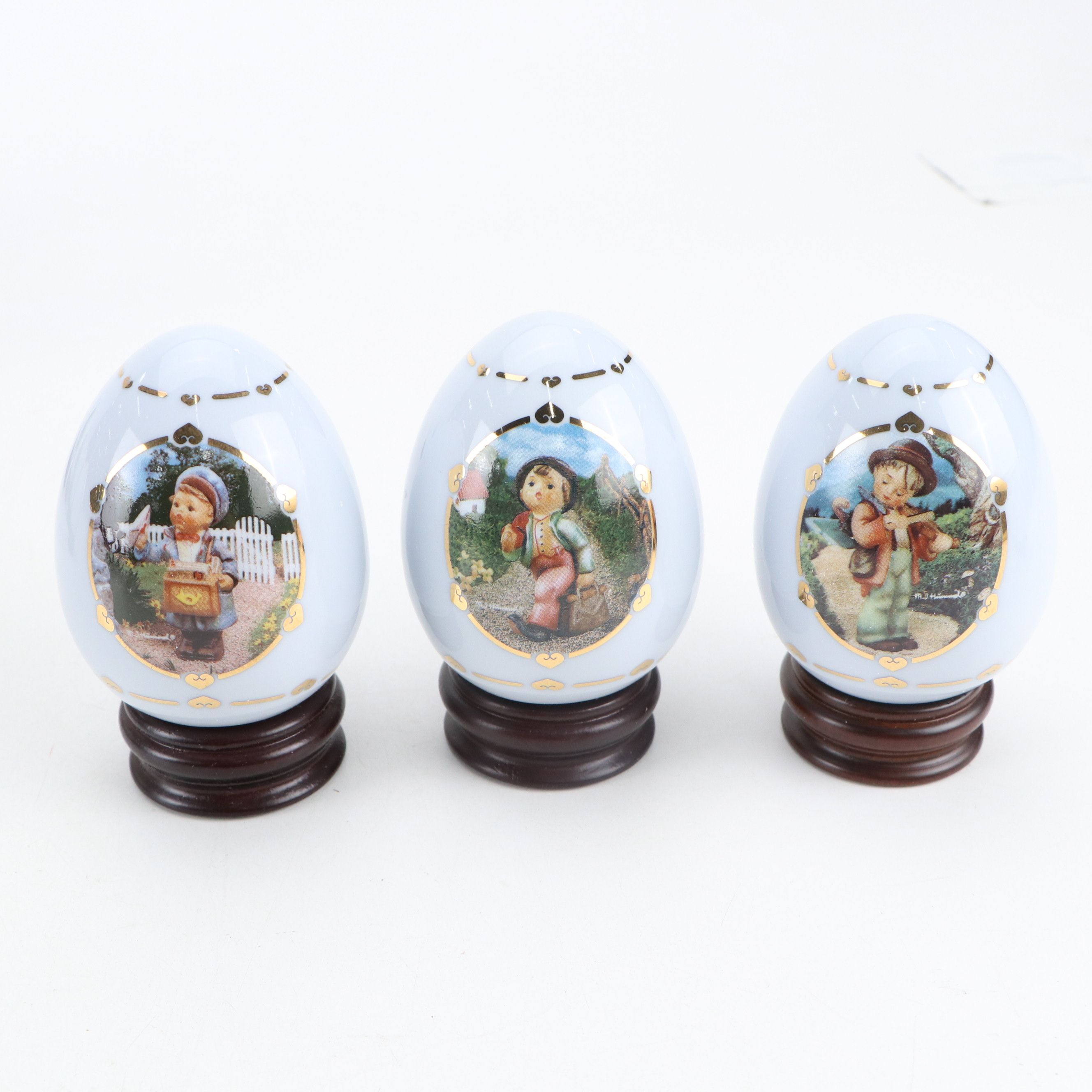 Goebel "Little Goat Herder," "Goose Girl" and More Porcelain Hummel Eggs