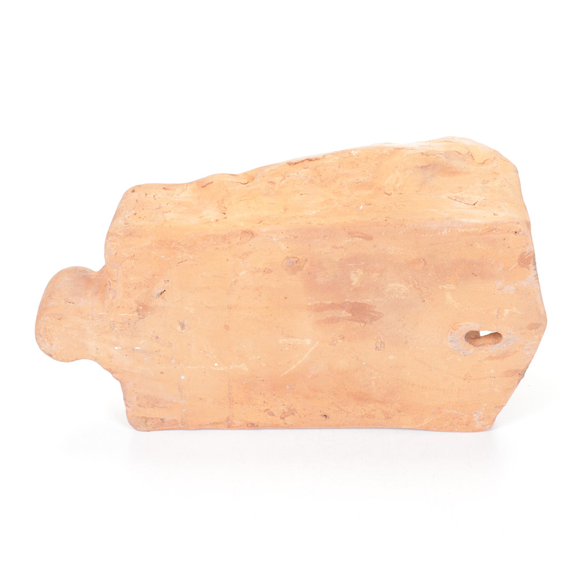 Two Neoclassical Terracotta Figural Wall Hanging Planters