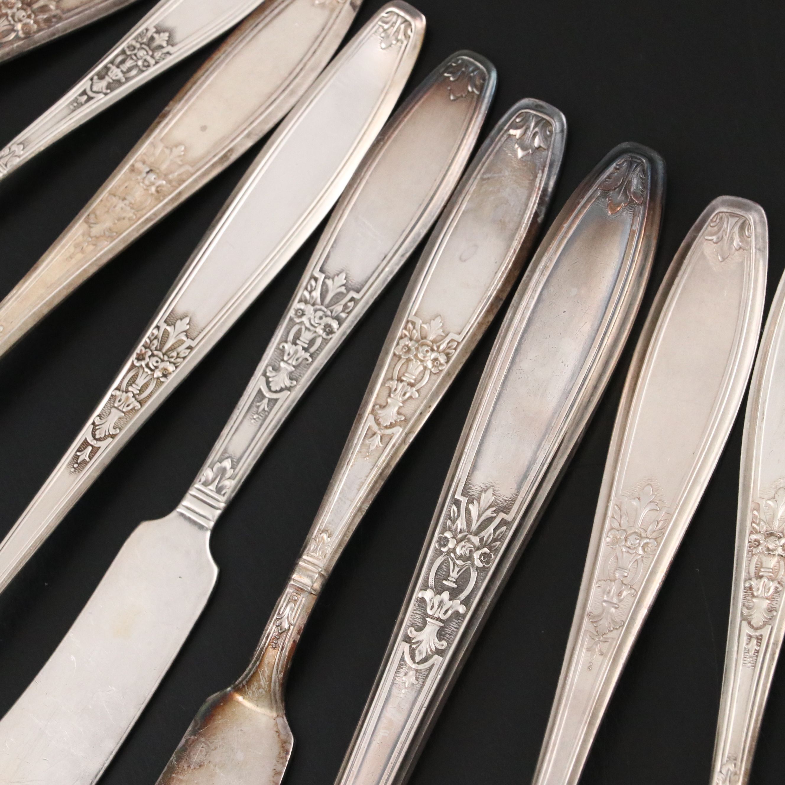 1847 Rogers Bros "Ambassador" Silver Plate Flatware, 20th Century