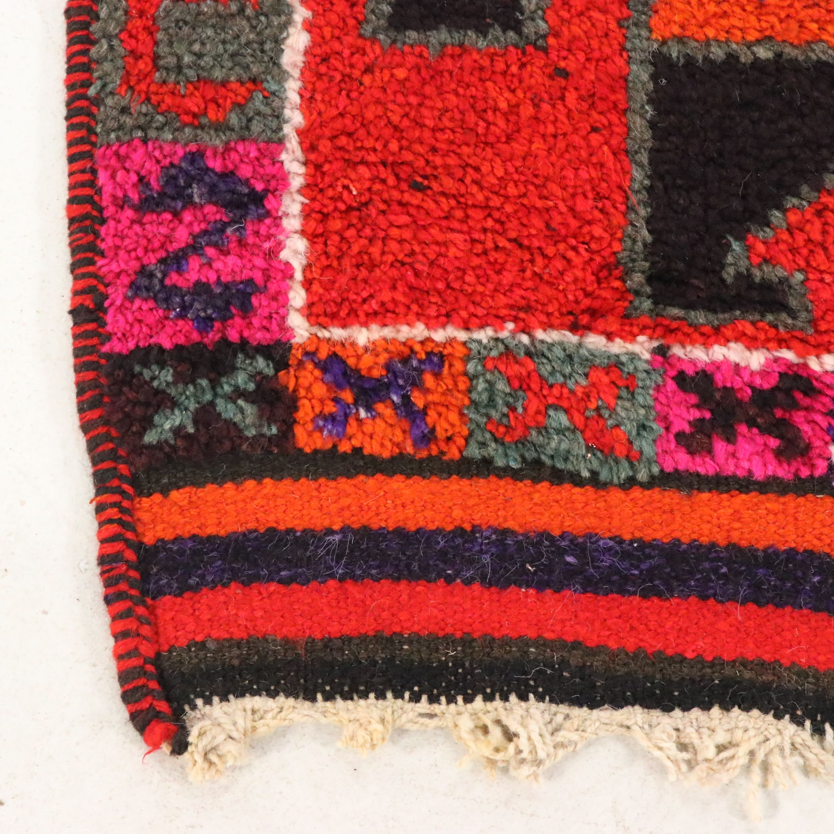 3'6 x 10'6 Hand-Knotted Moroccan Berber Long Rug