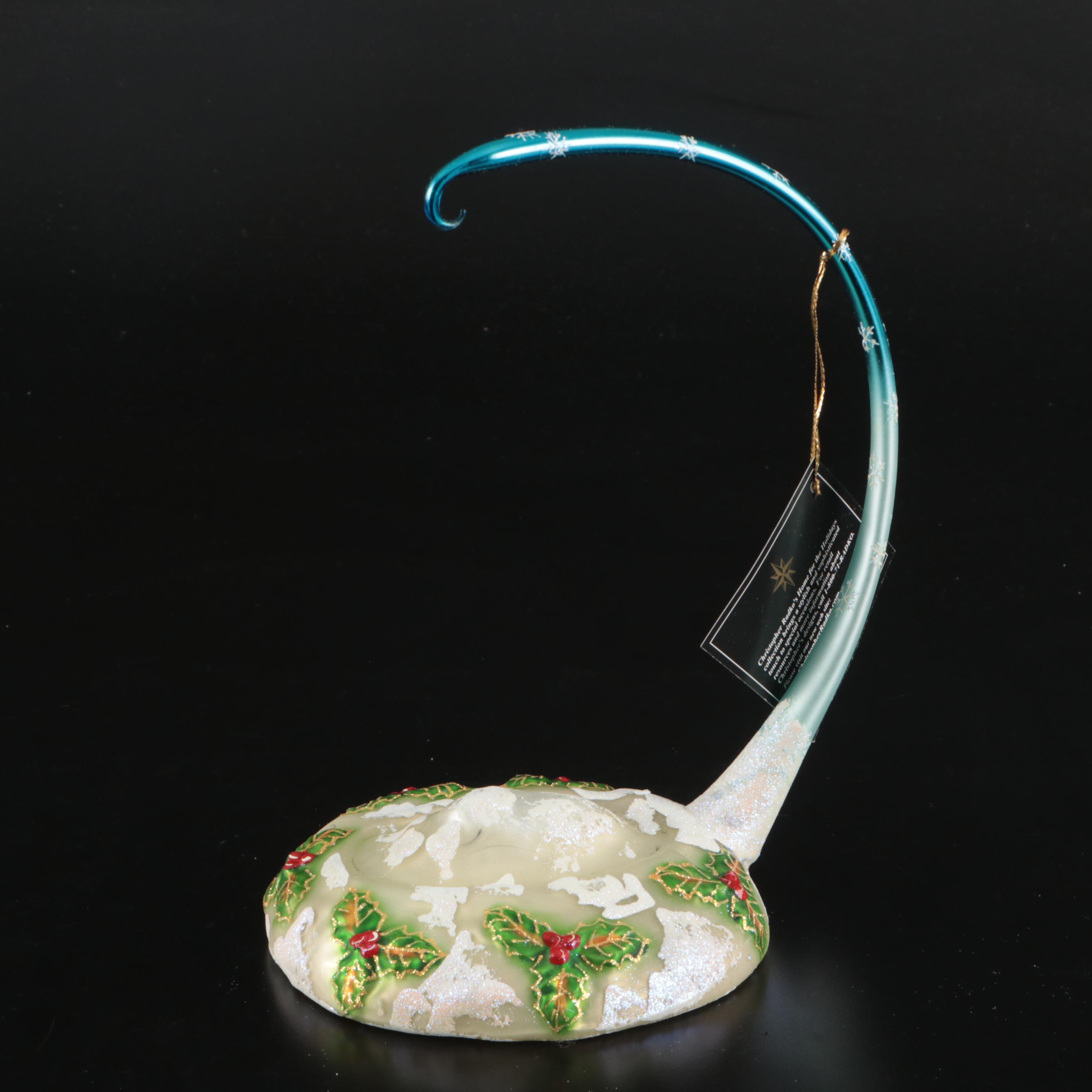 Christopher Radko "Home for the Holidays" and "Midnight Magic" Glass Ornaments